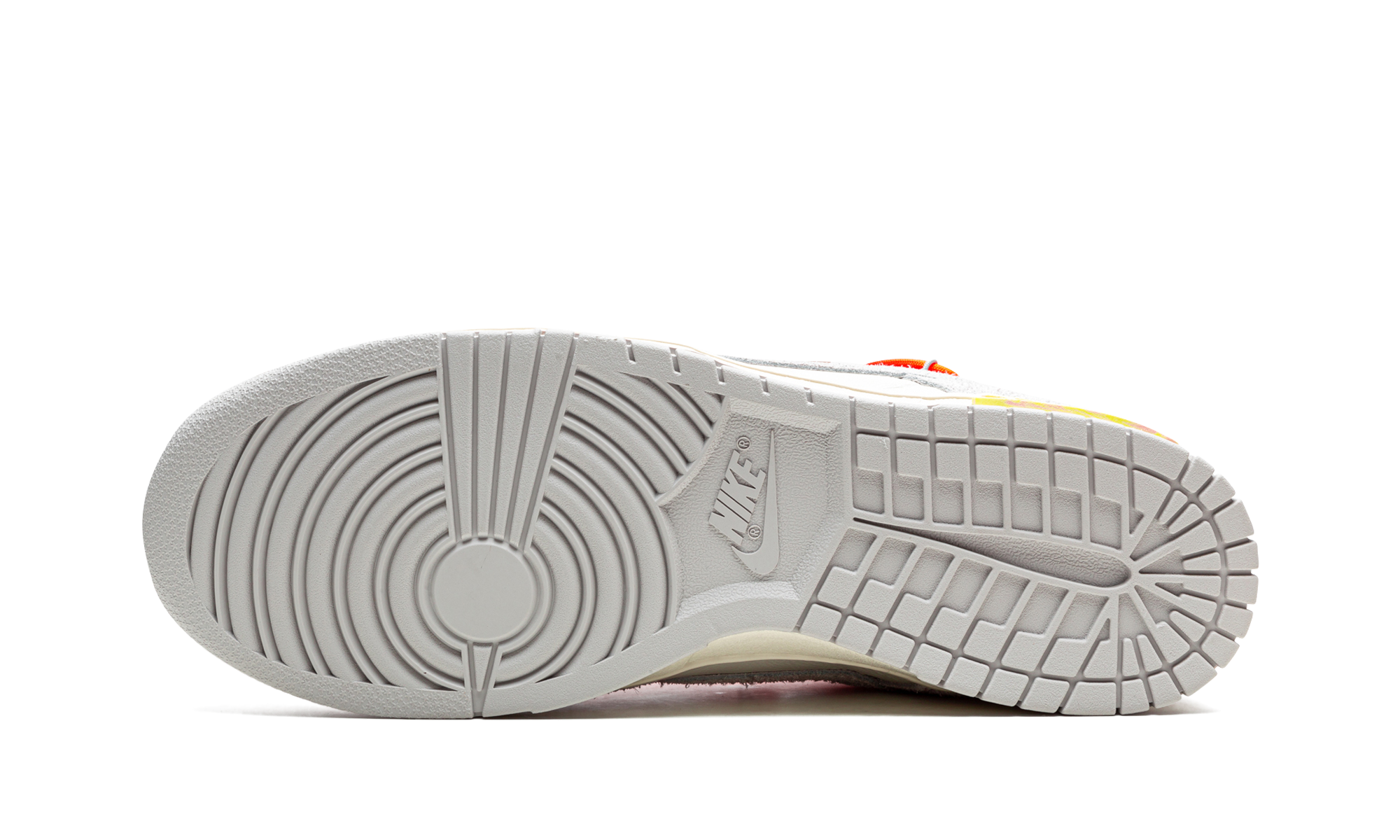 nike dunk low off white lot 11+DJ0950-108+bottom view