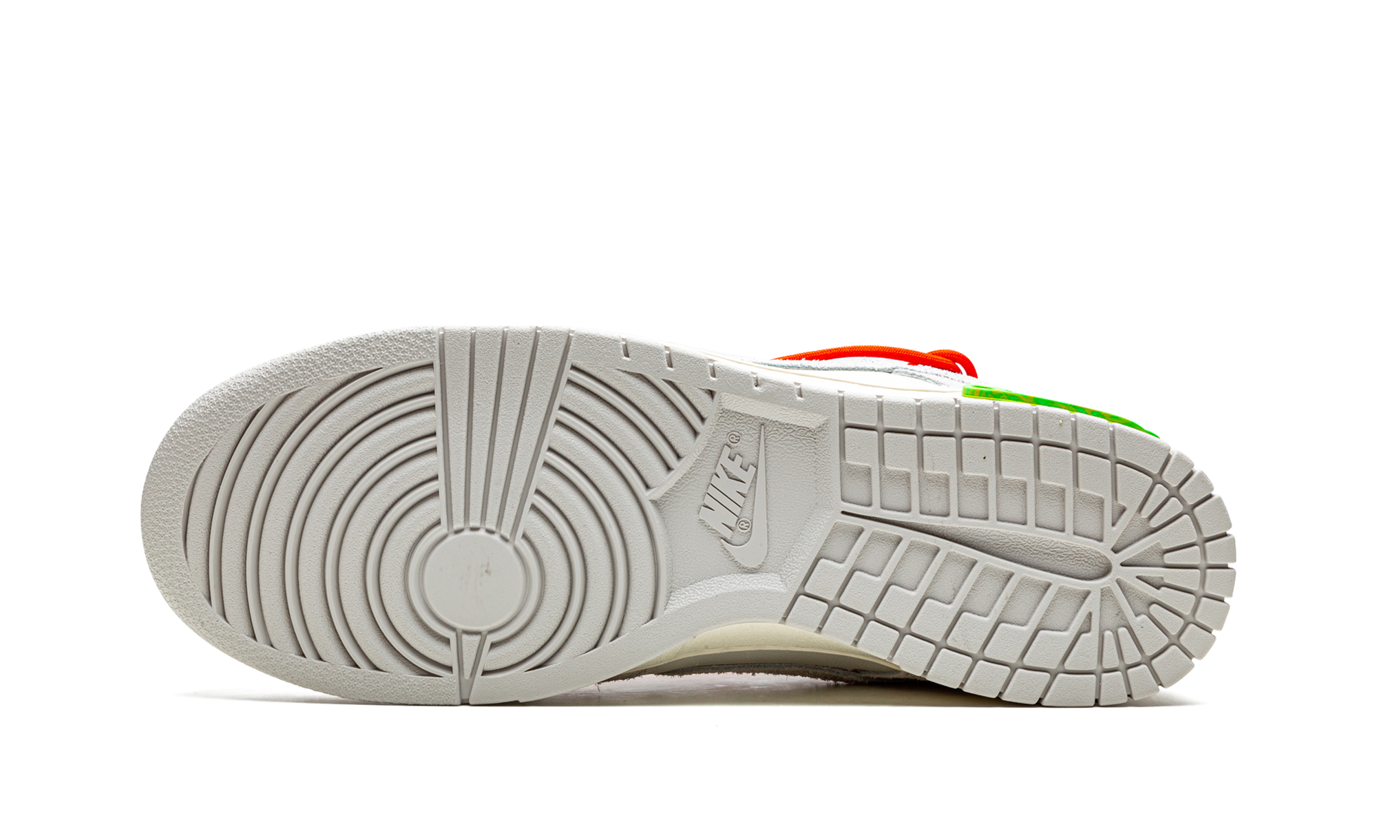 nike dunk low off white lot 13+DJ0950-110+bottom view