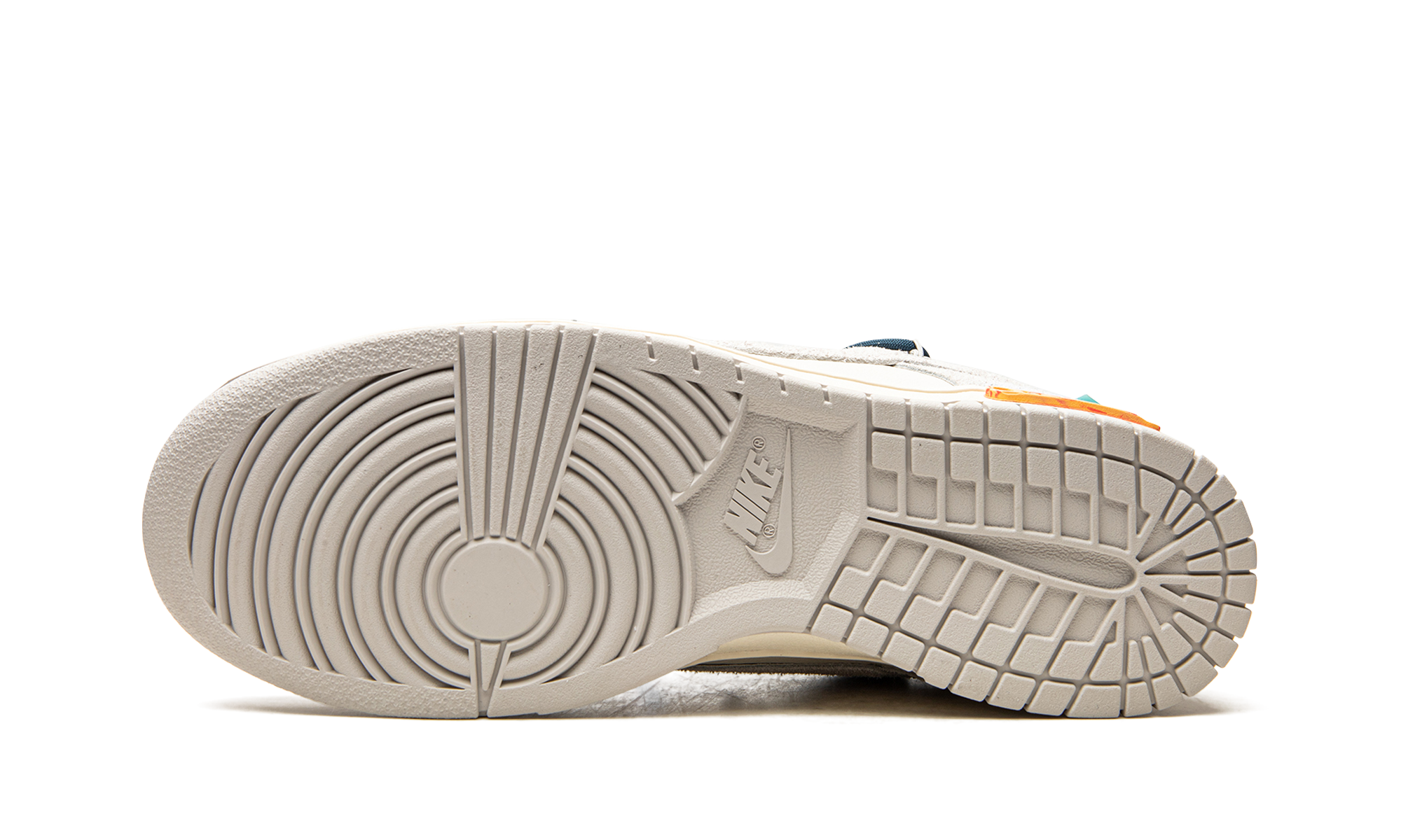 nike dunk low off white lot 16+DJ0950-111+bottom view