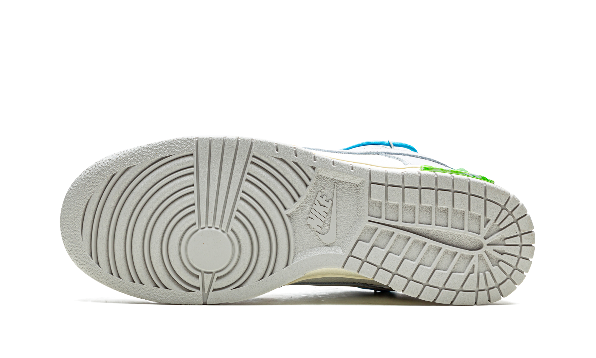 nike dunk low off white lot 2+DM1602-115+bottom view