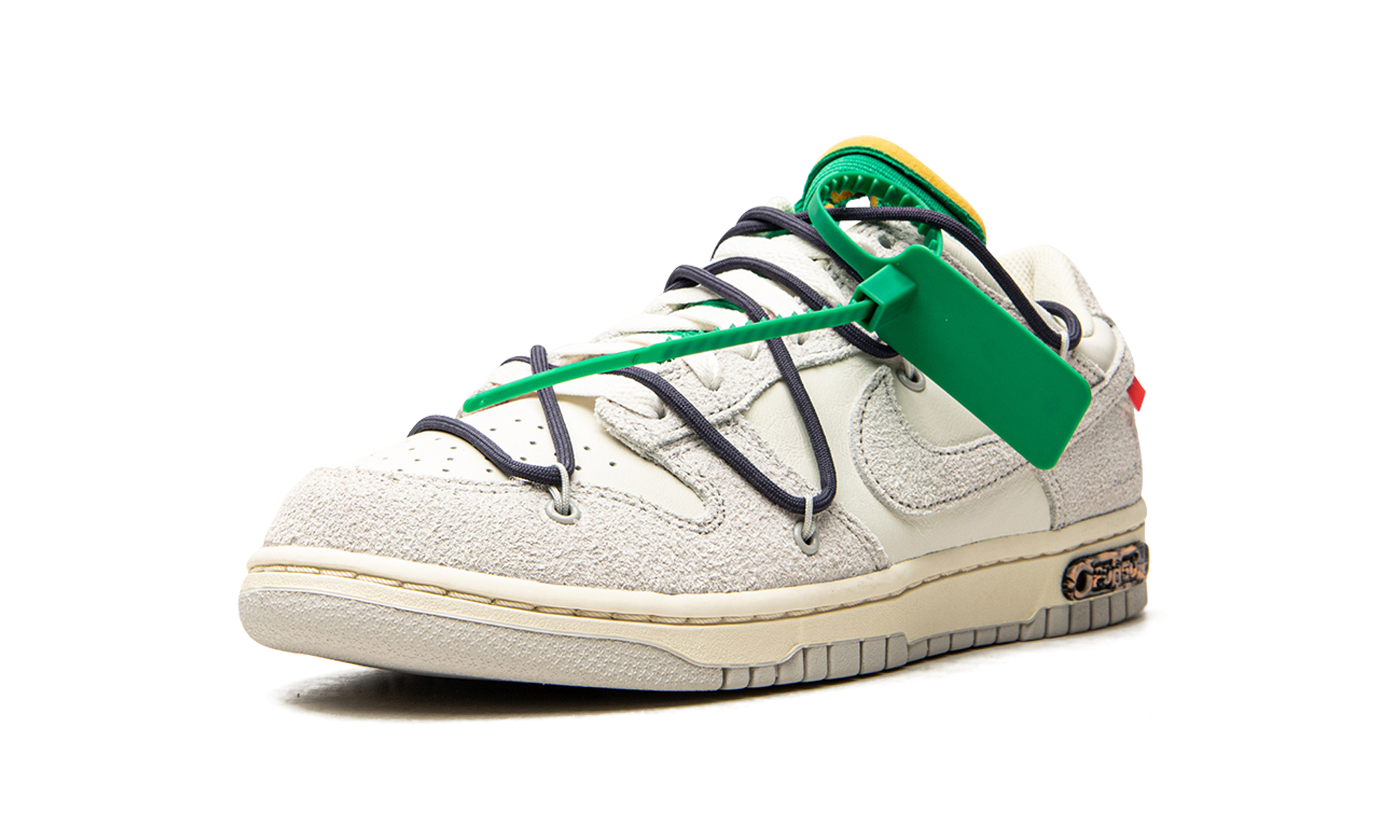 nike dunk low off white lot 20+DJ0950-115+left diagnol single view