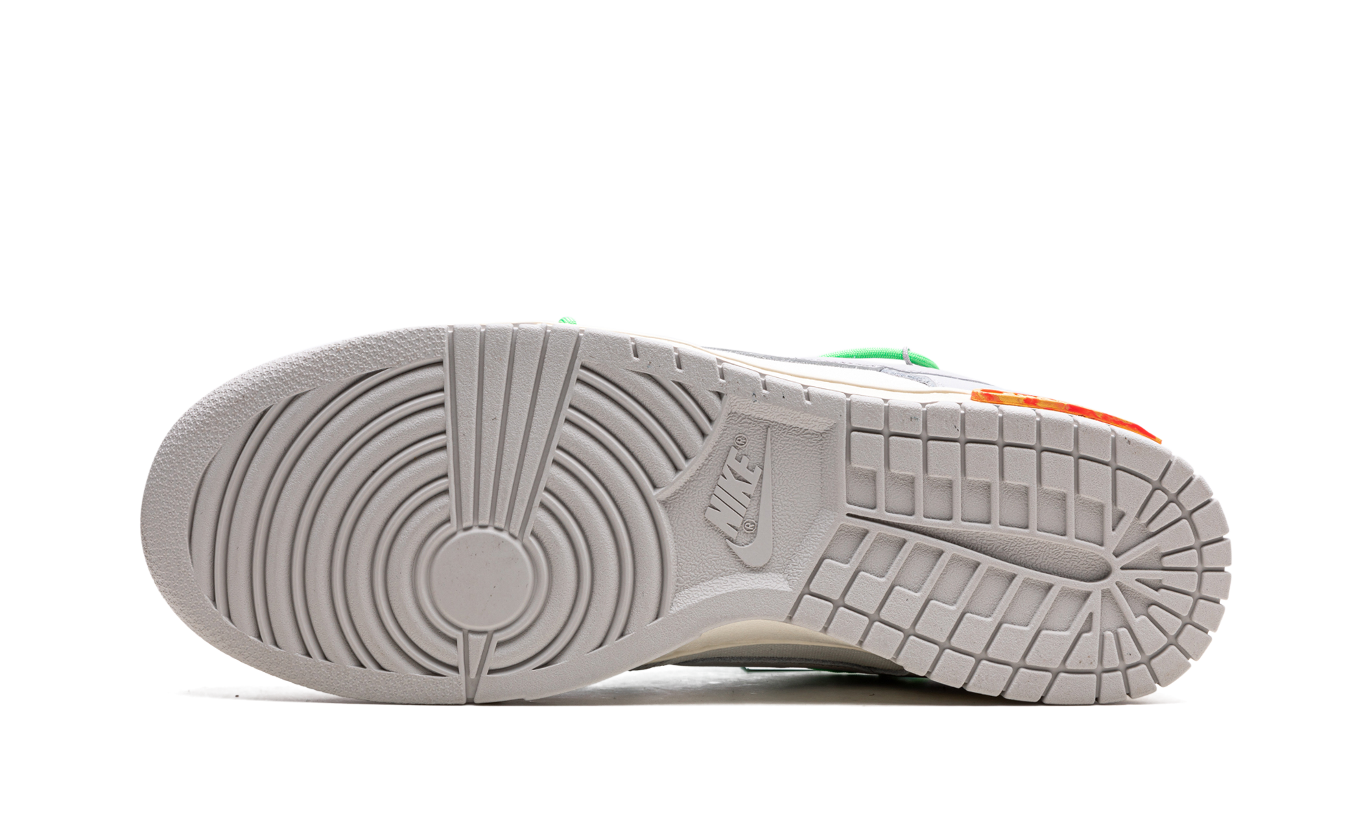 nike dunk low off white lot 26+DM1602-116+bottom view