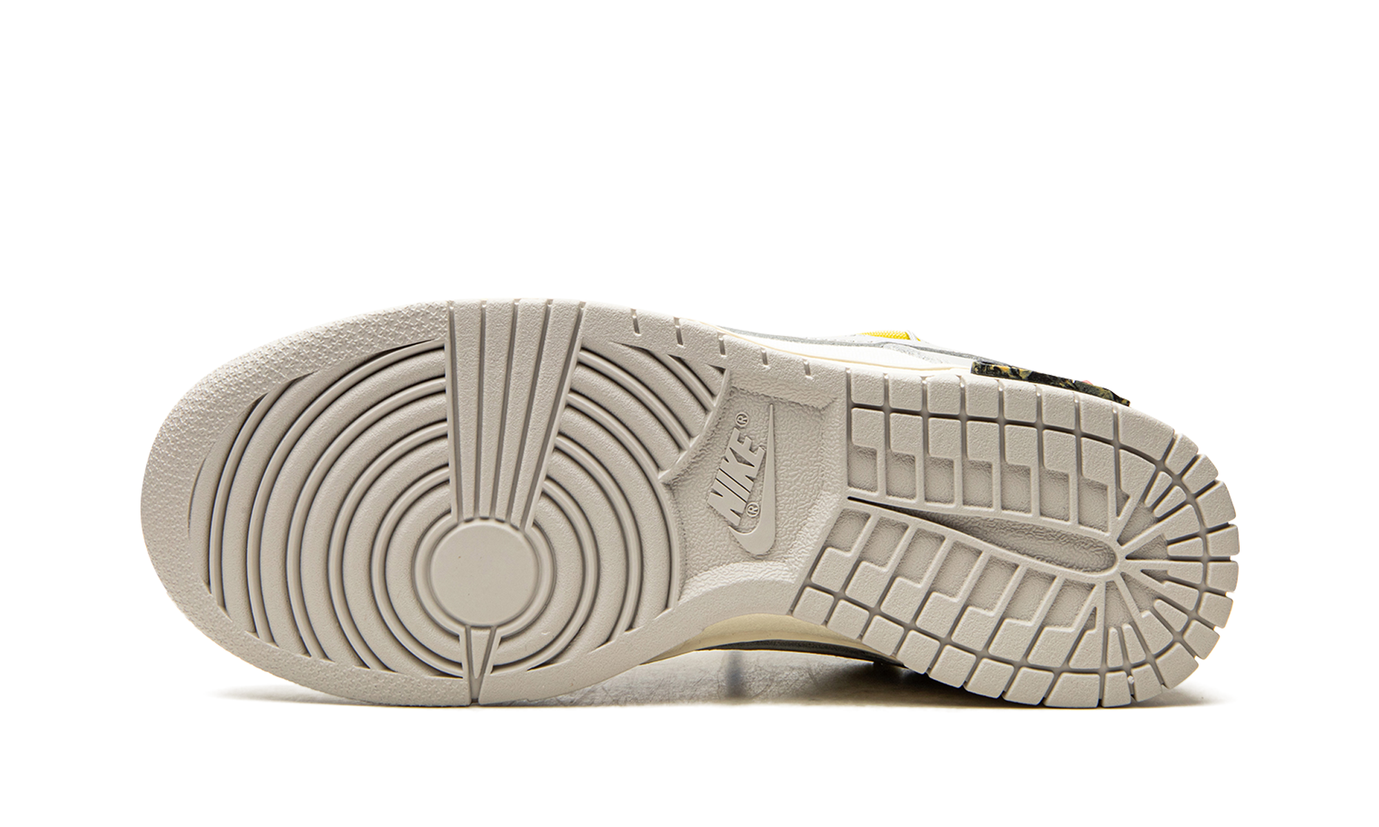 nike dunk low off white lot 27+DM1602-120+bottom view