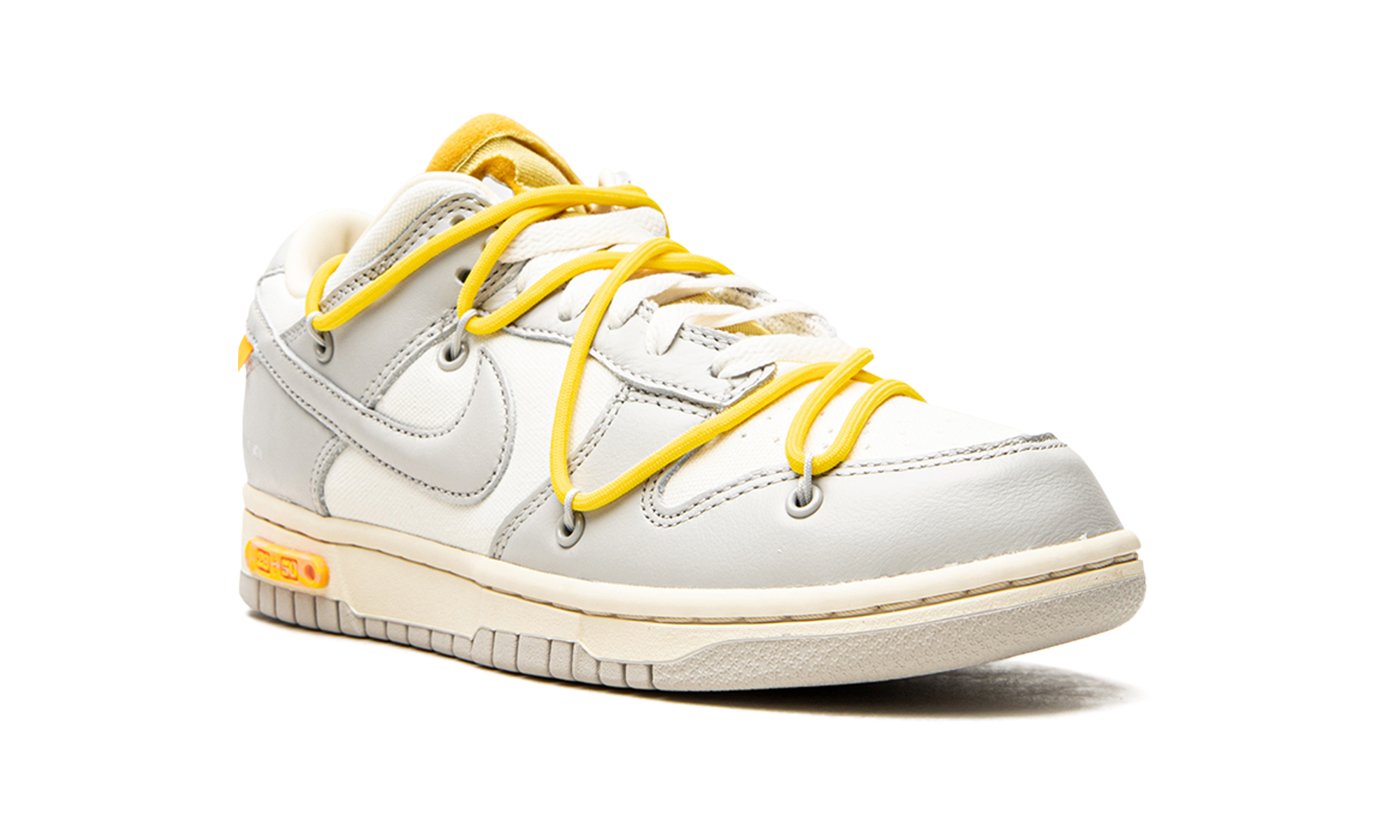 nike dunk low off white lot 29+DM1602-103+diagnol right view