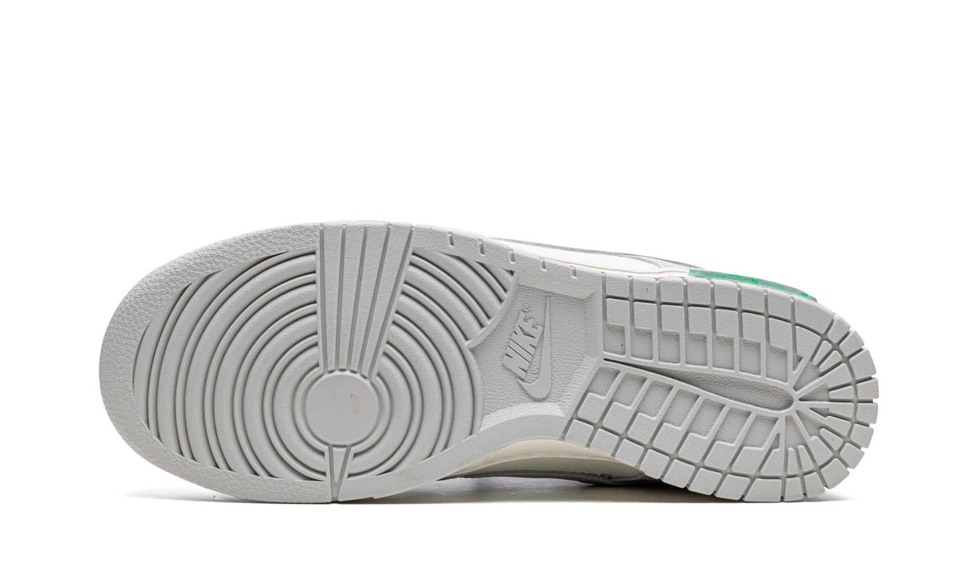 nike dunk low off white lot 30+DM1602-122+bottom view