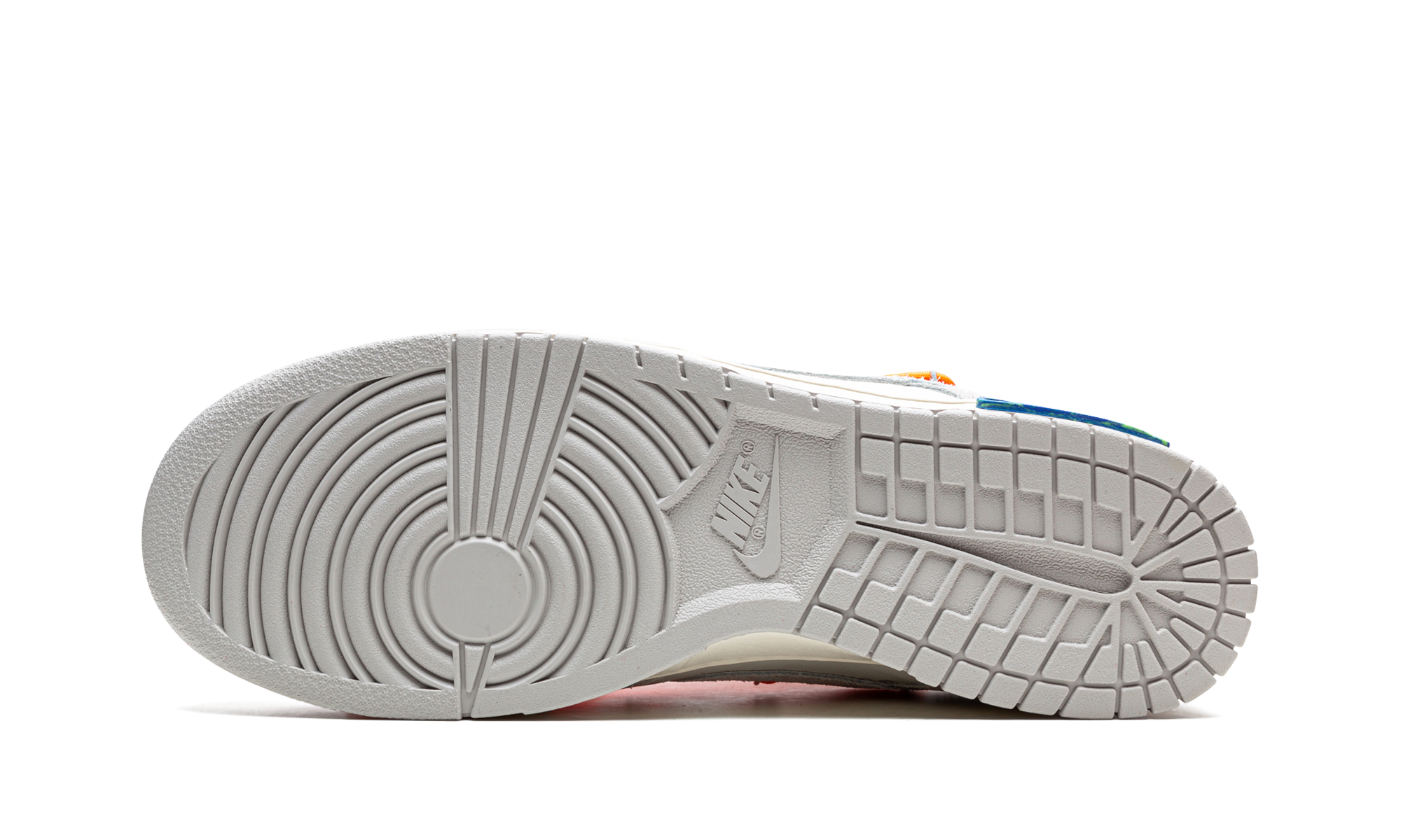 nike dunk low off white lot 31+DJ0950-116+bottom view