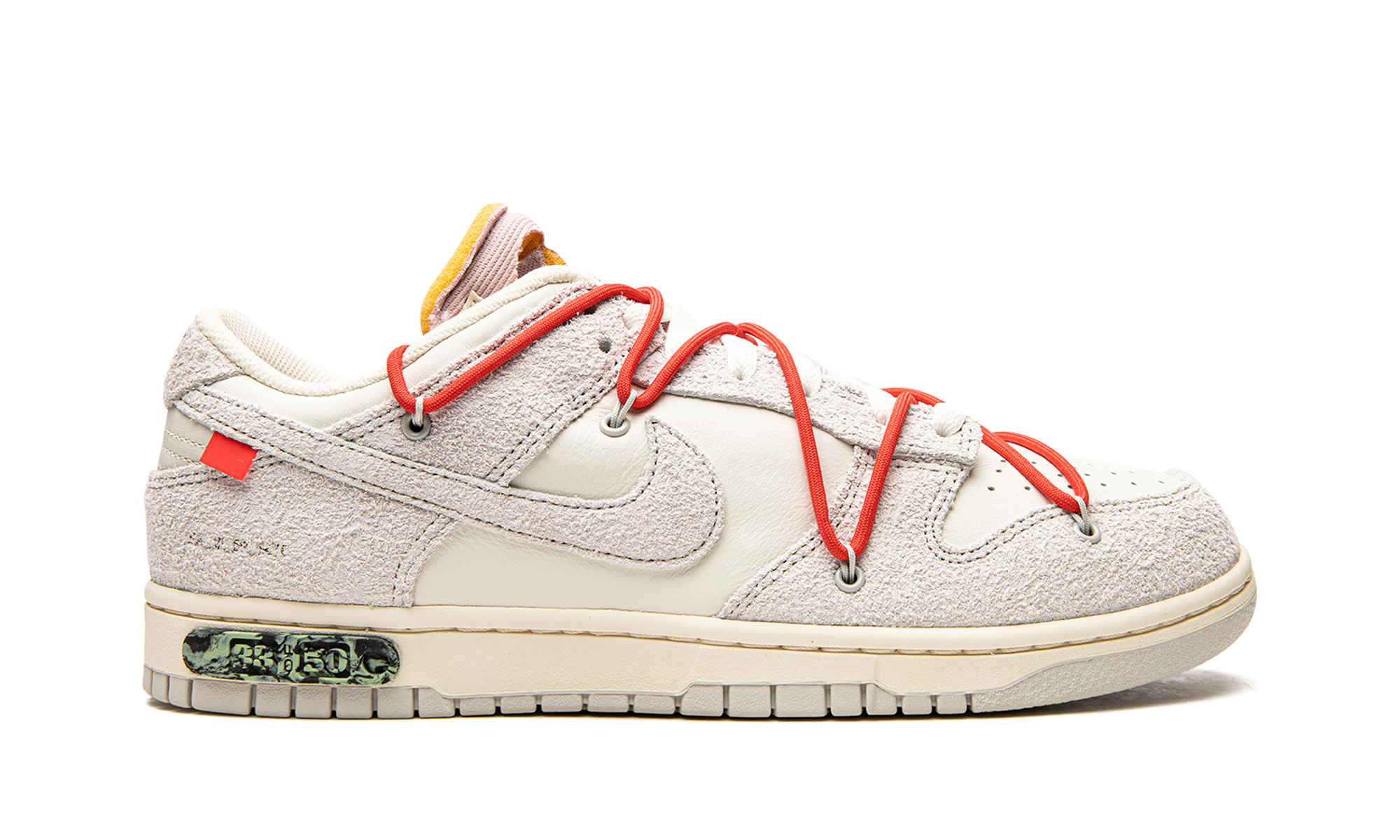 nike dunk low off white lot 33+DJ0950-118+right view