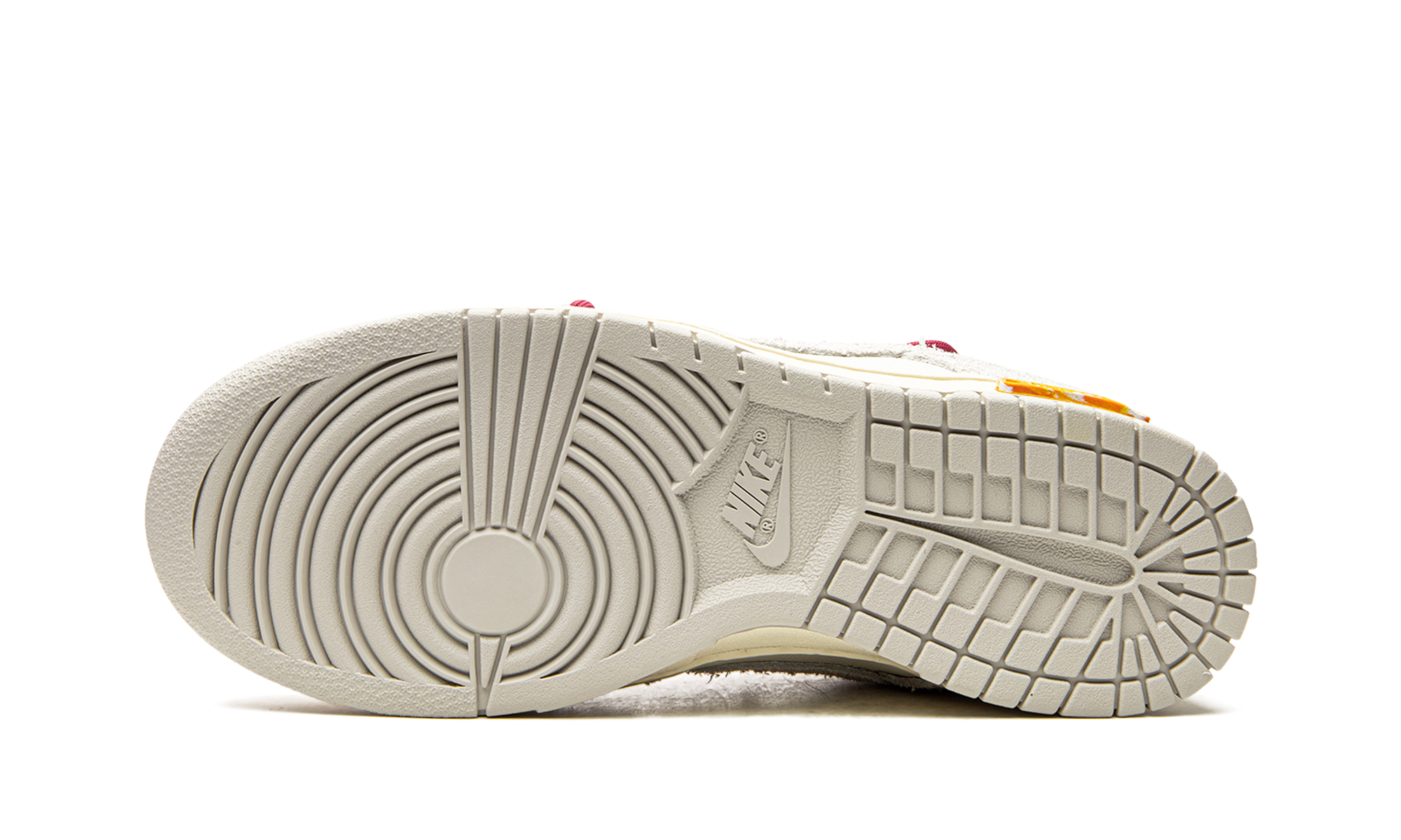 nike dunk low off white lot 35+DJ0950-114+bottom view