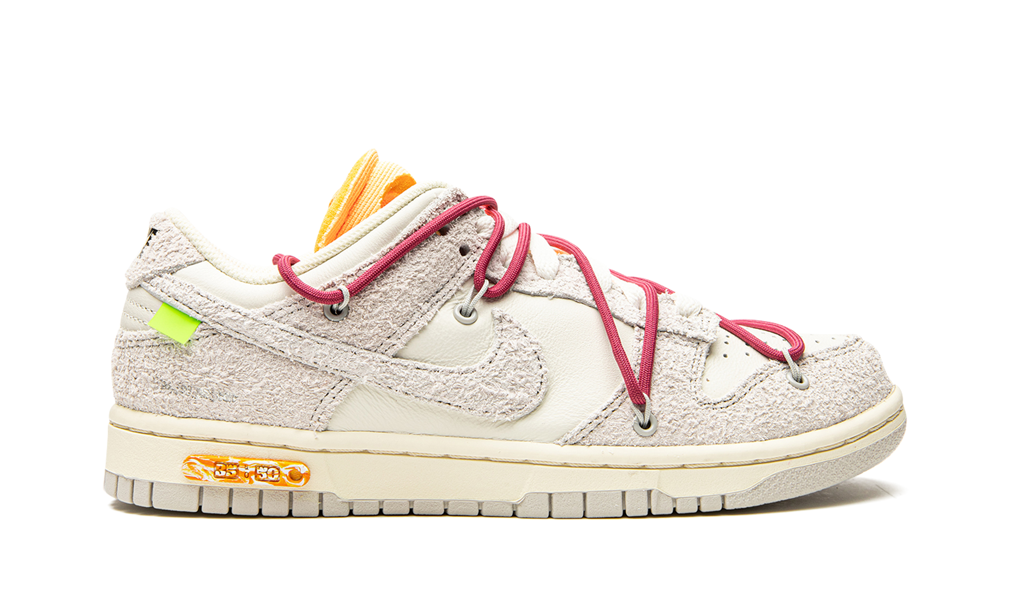 nike dunk low off white lot 35+DJ0950-114+right view