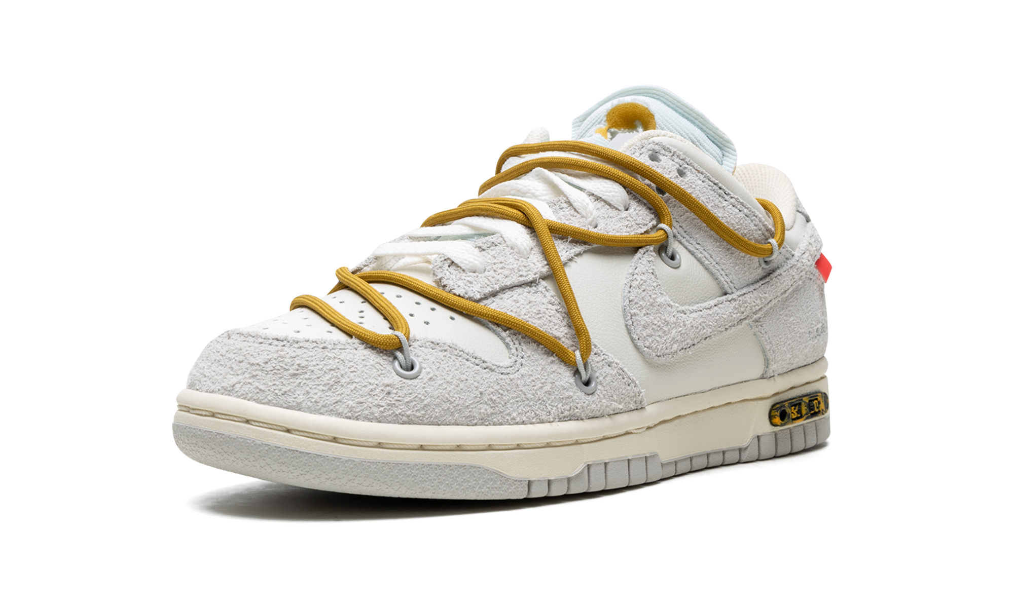 nike dunk low off white lot 37+DJ0950-105+bottom view