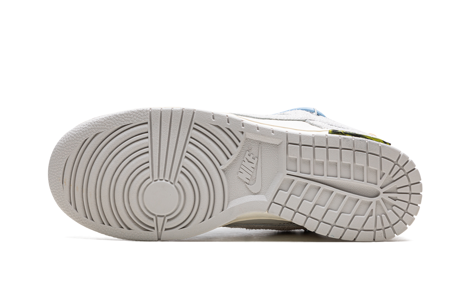 nike dunk low off white lot 38+DJ0950-113+bottom view