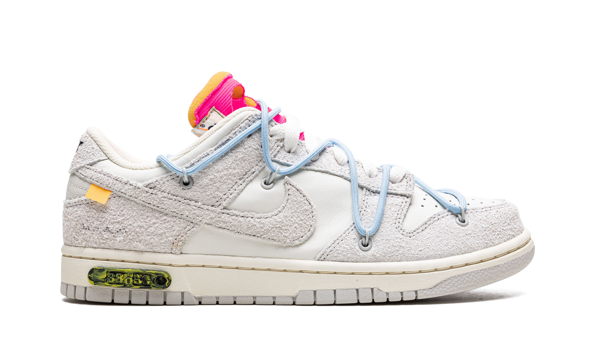 nike dunk low off white lot 38+DJ0950-113+right view