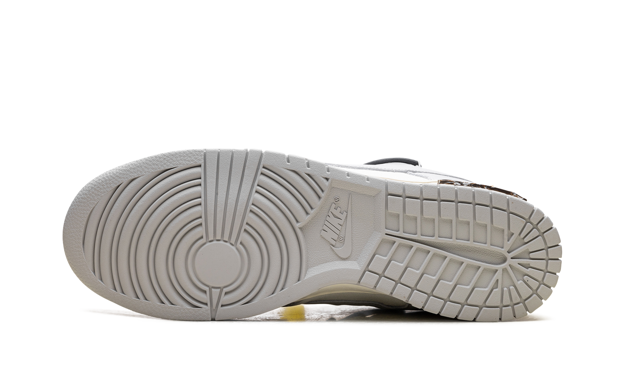nike dunk low off white lot 41+DM1602-105+bottom view