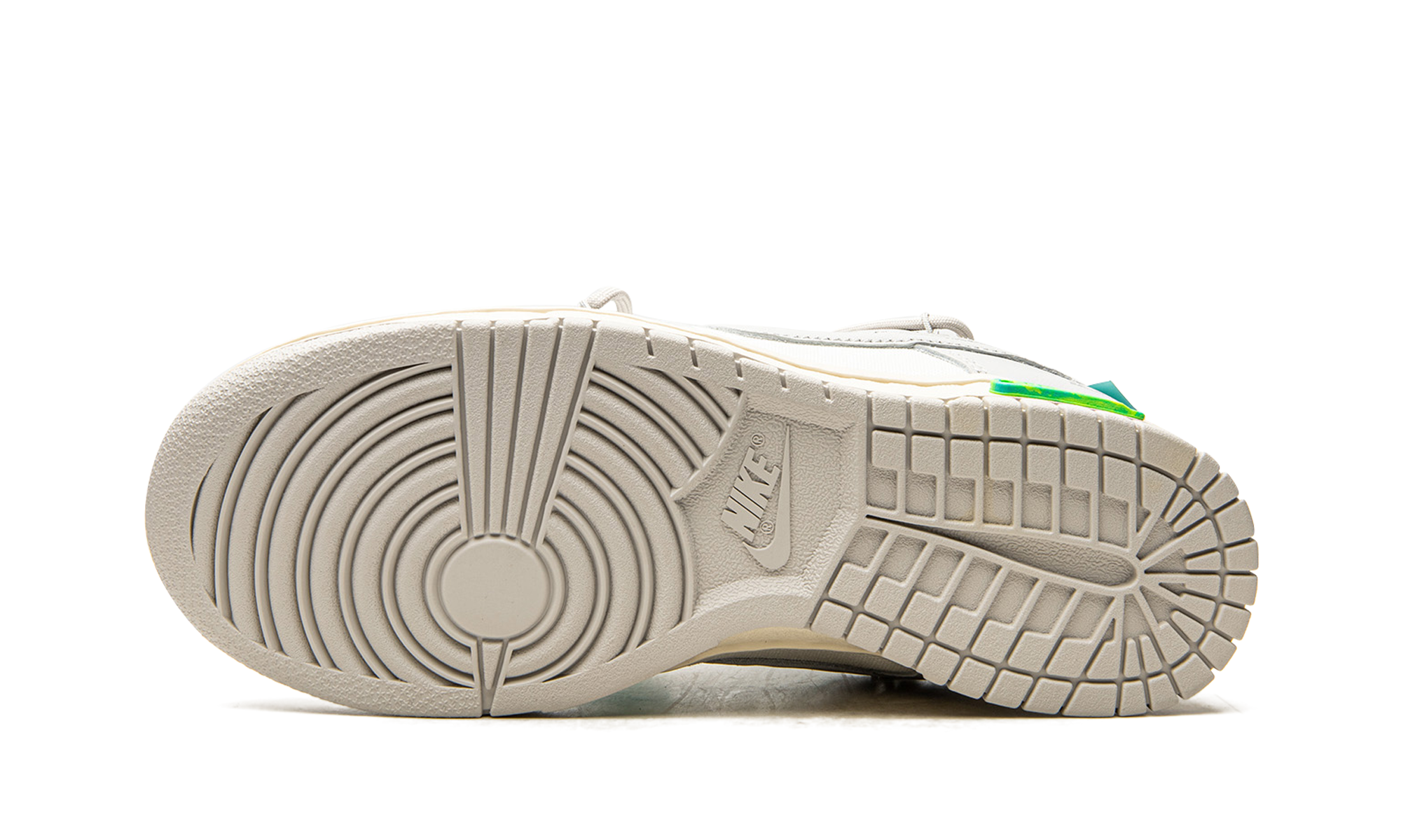 nike dunk low off white lot 42+DM1602-117+bottom view