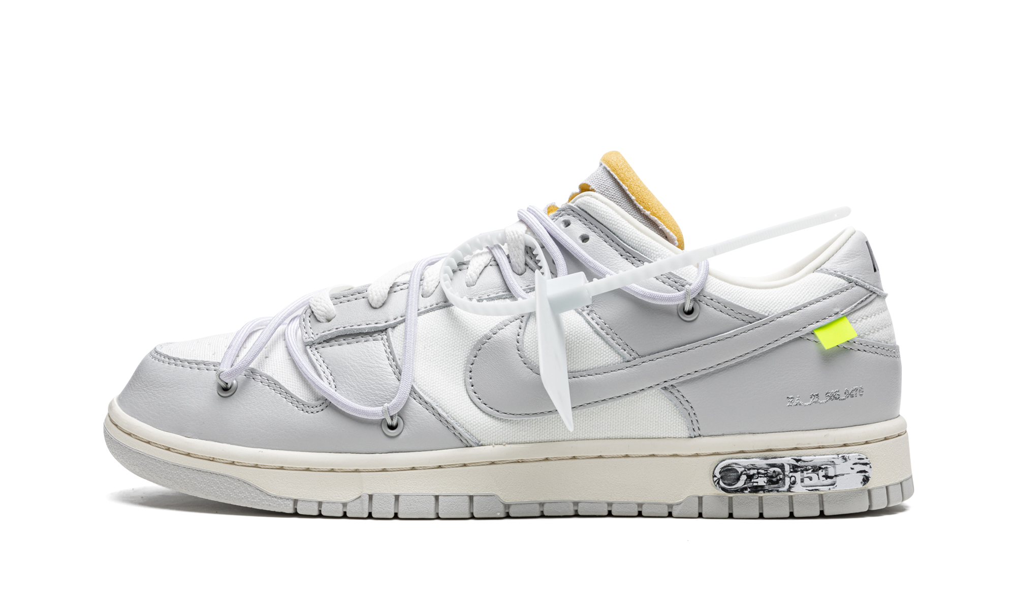 nike dunk low off white lot 49+DM1602-123+diagnol right view 1