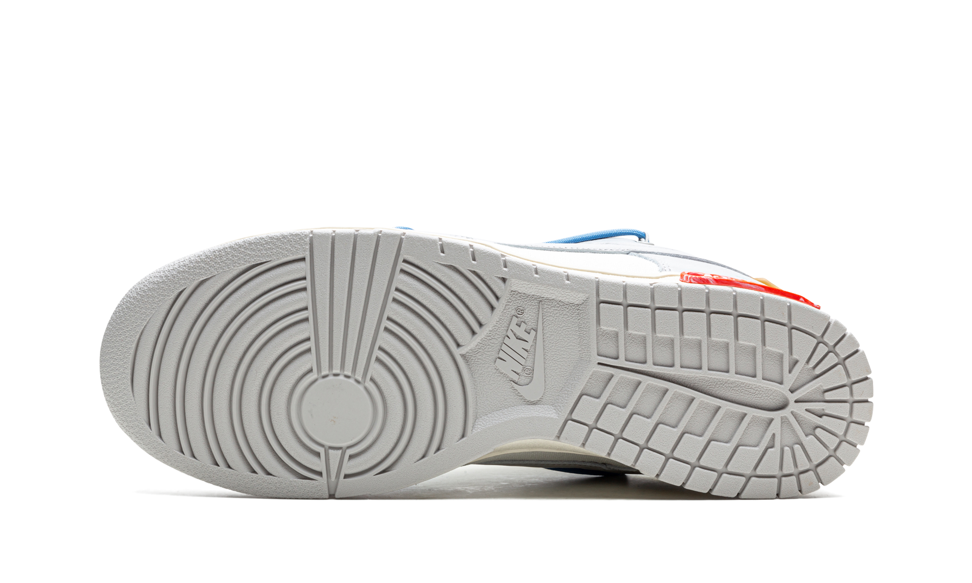 nike dunk low off white lot 5+DM1602-113+bottom view