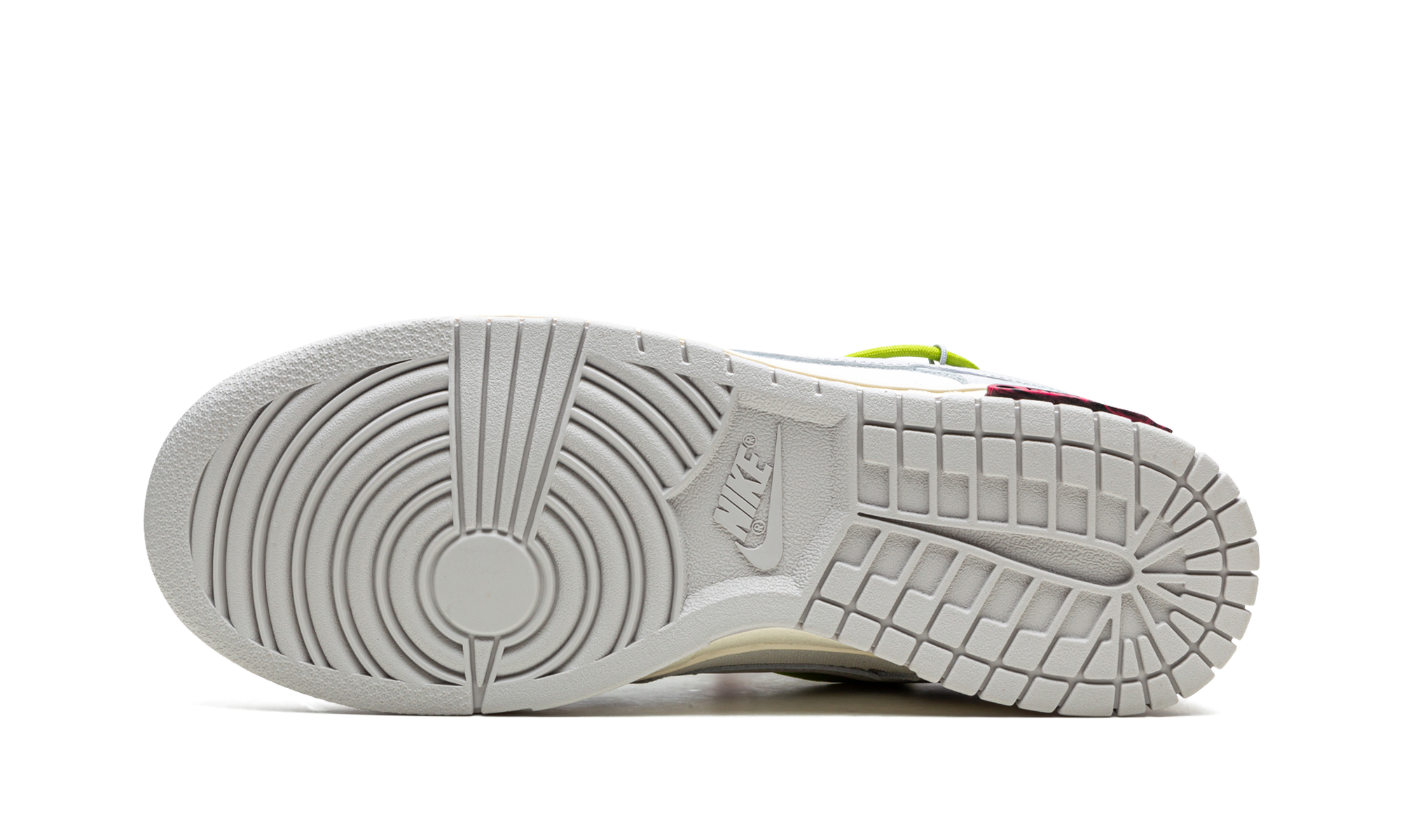 nike dunk low off white lot 8+DM1602-106+bottom view