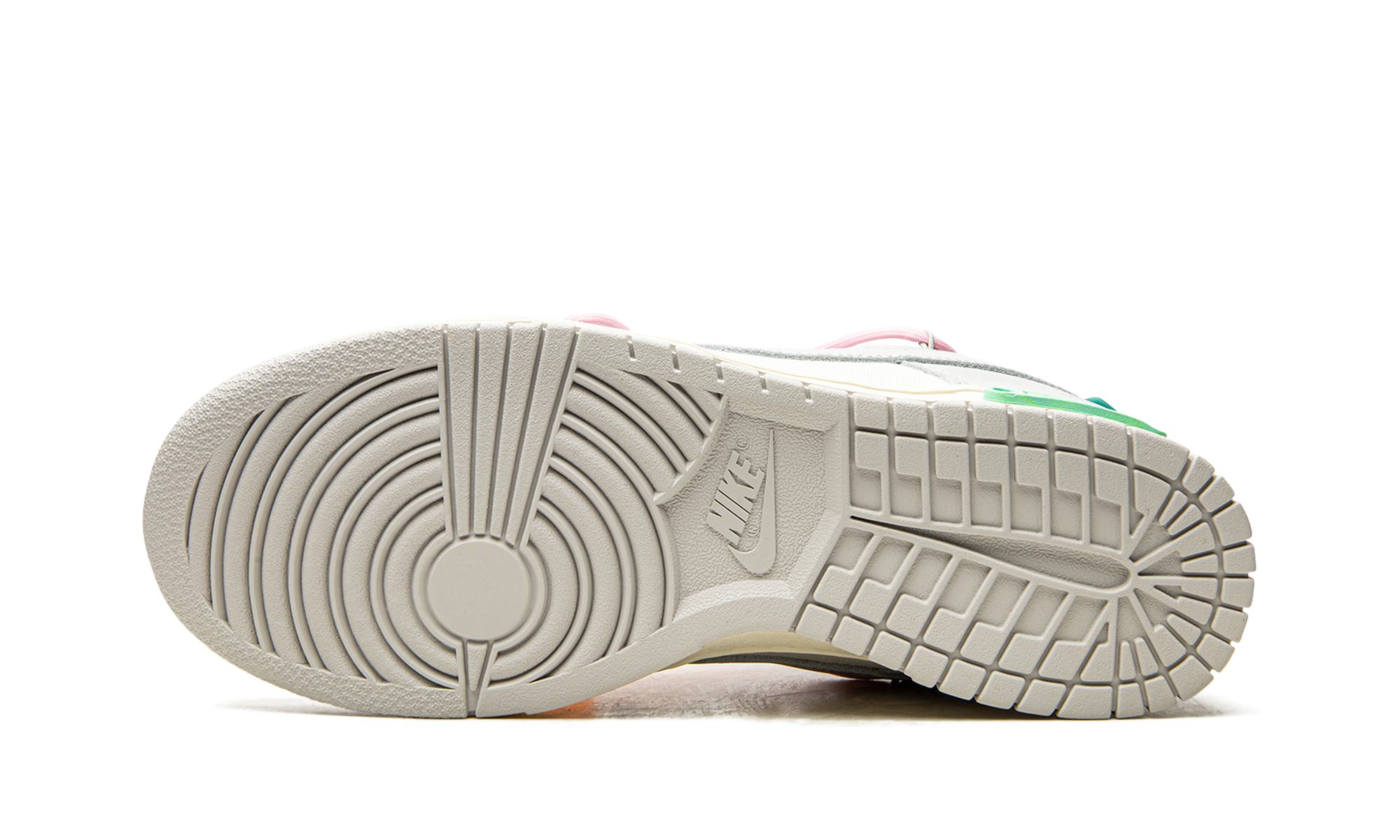 nike dunk low off white lot 9+DM1602-109+bottom view