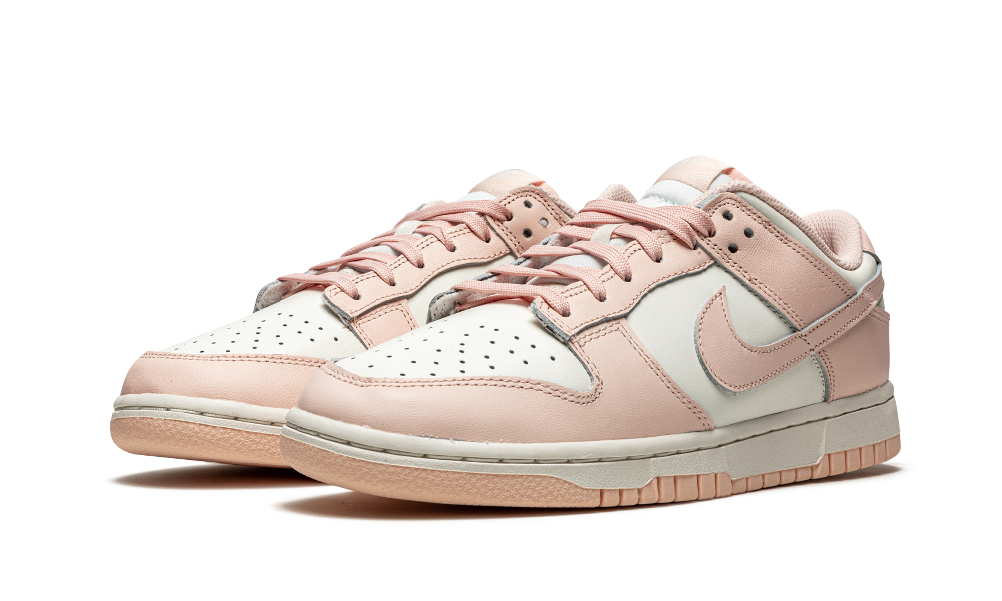 nike dunk low orange pearl women s+DD1503-102+diagnol left view