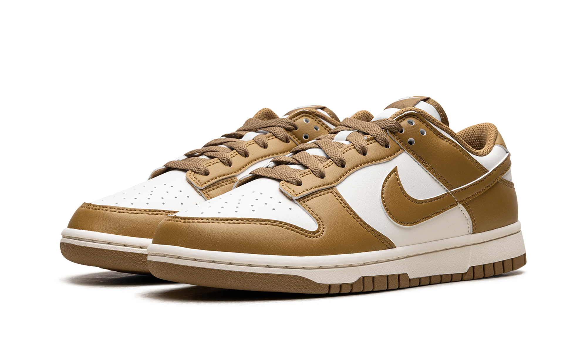 nike dunk low pale ivory wheat+HF5441-108+diagnol left view