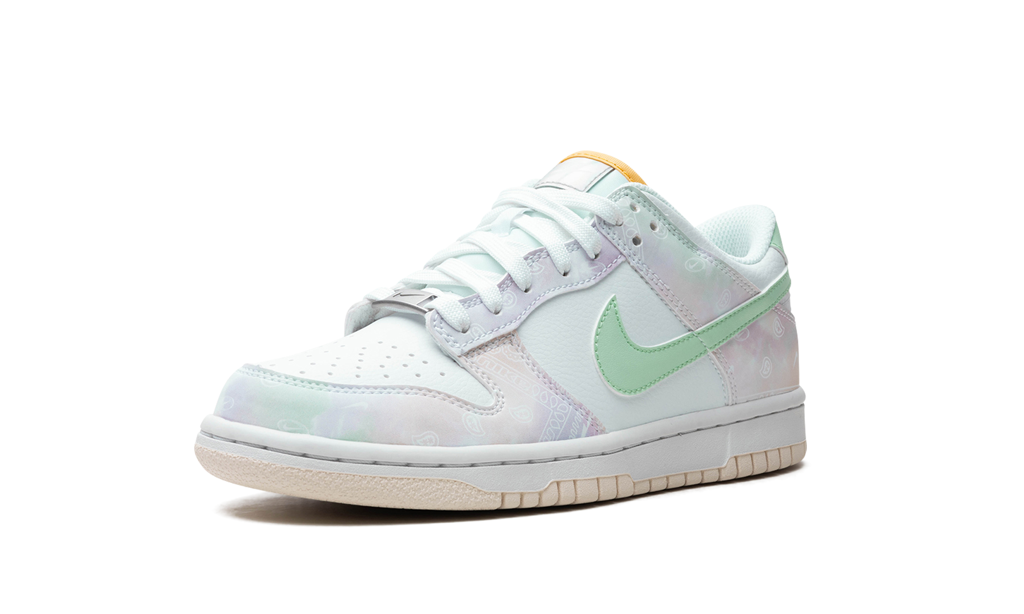 nike dunk low pastel paisley gs+FJ7707-131+left diagnol single view