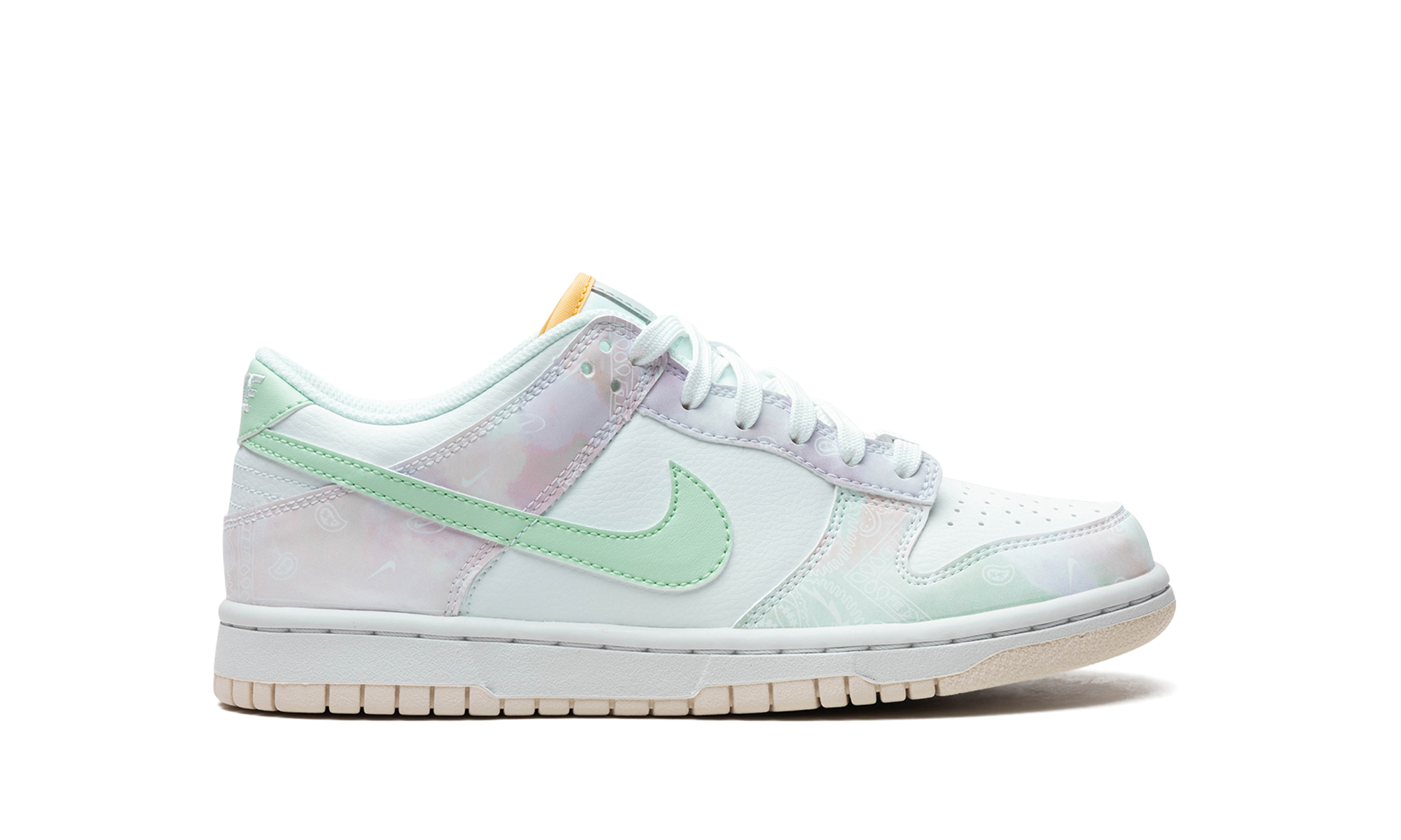 nike dunk low pastel paisley gs+FJ7707-131+right view