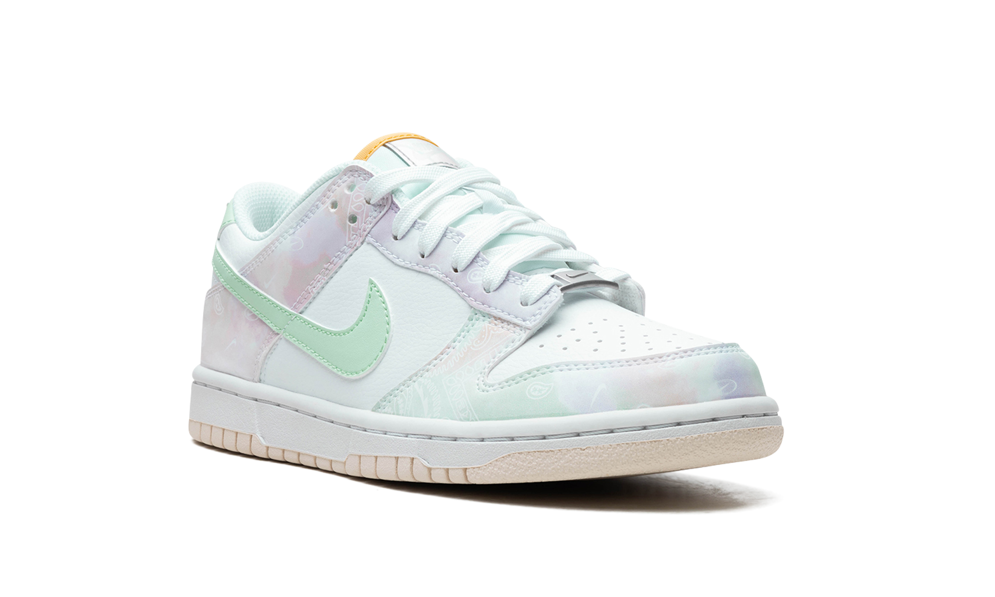 nike dunk low pastel paisley gs+FJ7707-131+diagnol right view