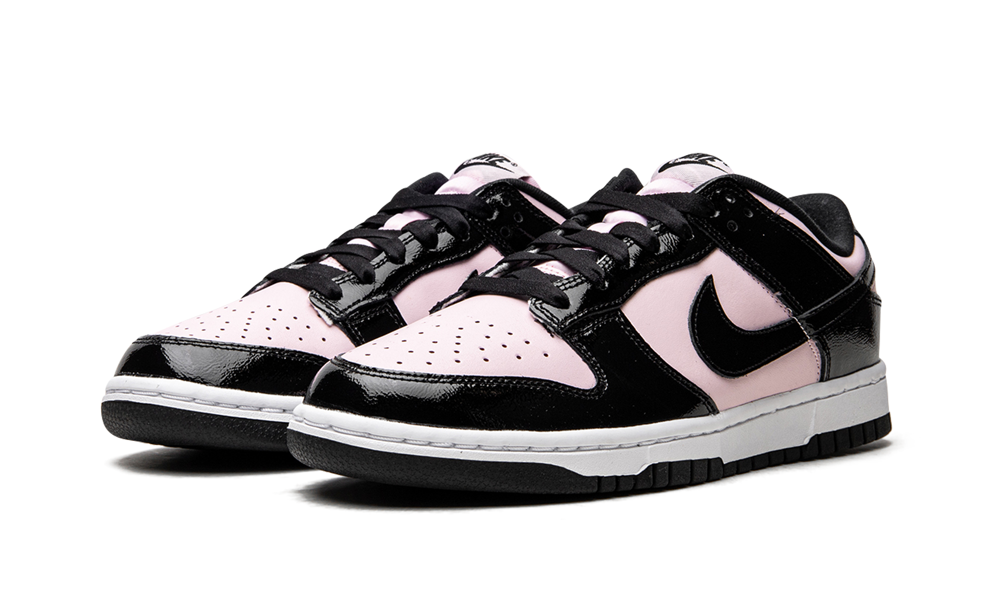 nike dunk low pink foam black women s+DJ9955-600+diagnol left view