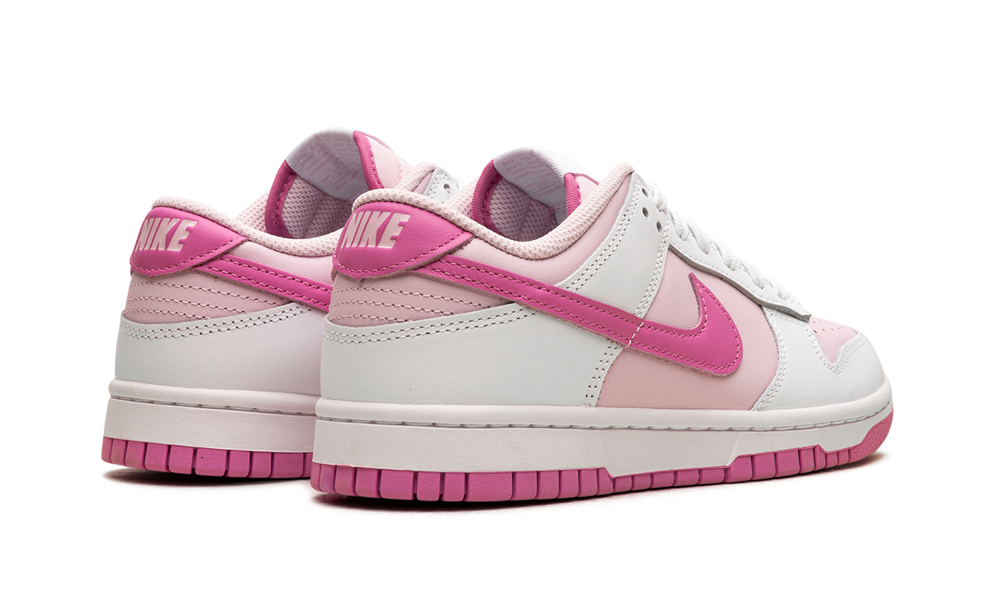 nike dunk low pink foam women s+HQ1181-661+diagnol right behind view