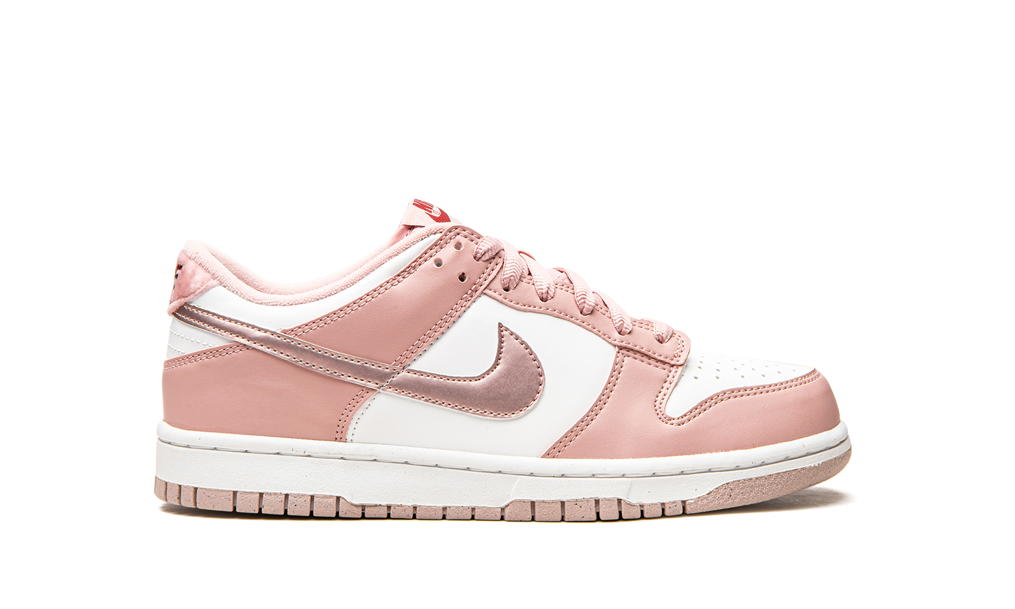 nike dunk low pink velvet gs+DO6485-600+right view