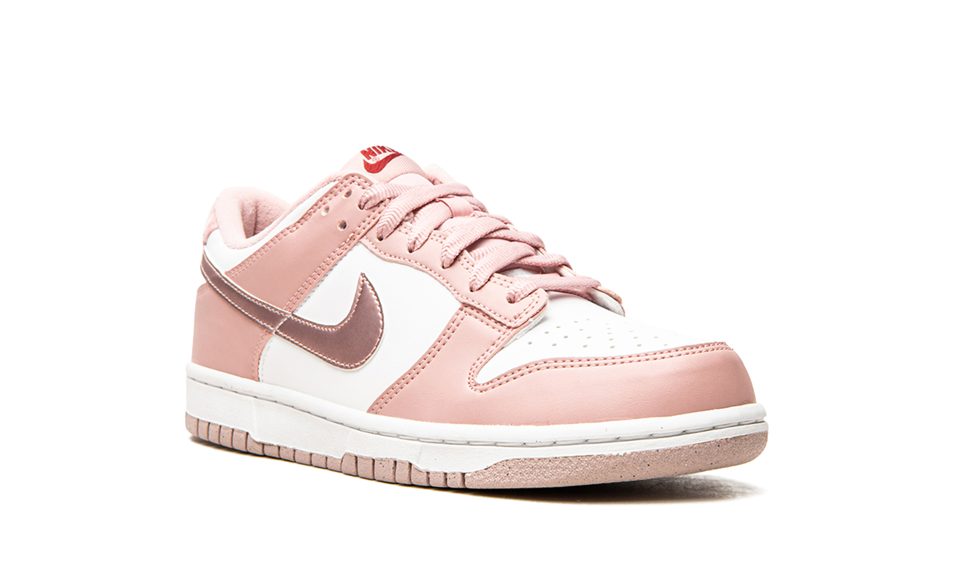 nike dunk low pink velvet gs+DO6485-600+diagnol right view
