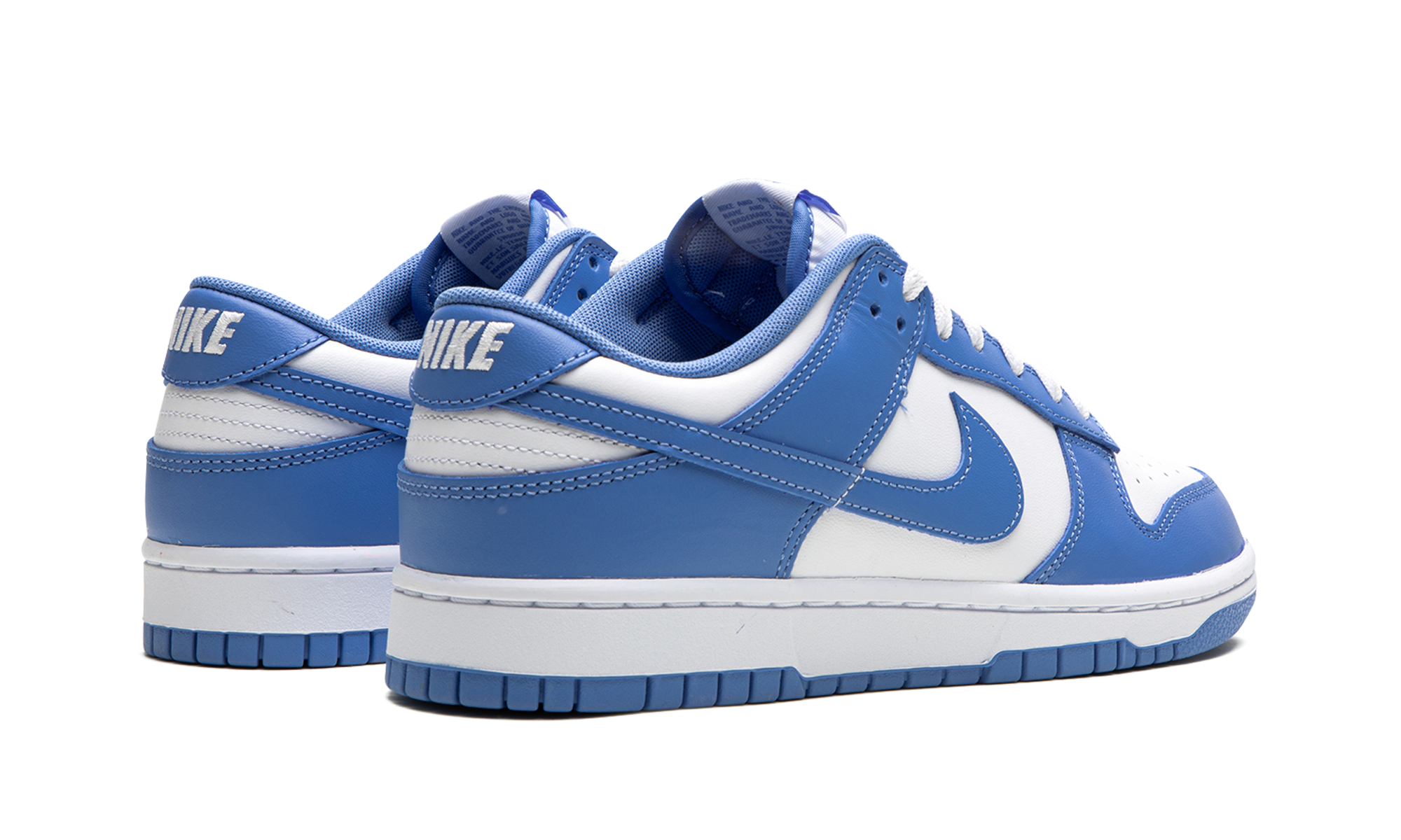 nike dunk low polar blue+DV0833-400+diagnol right behind view