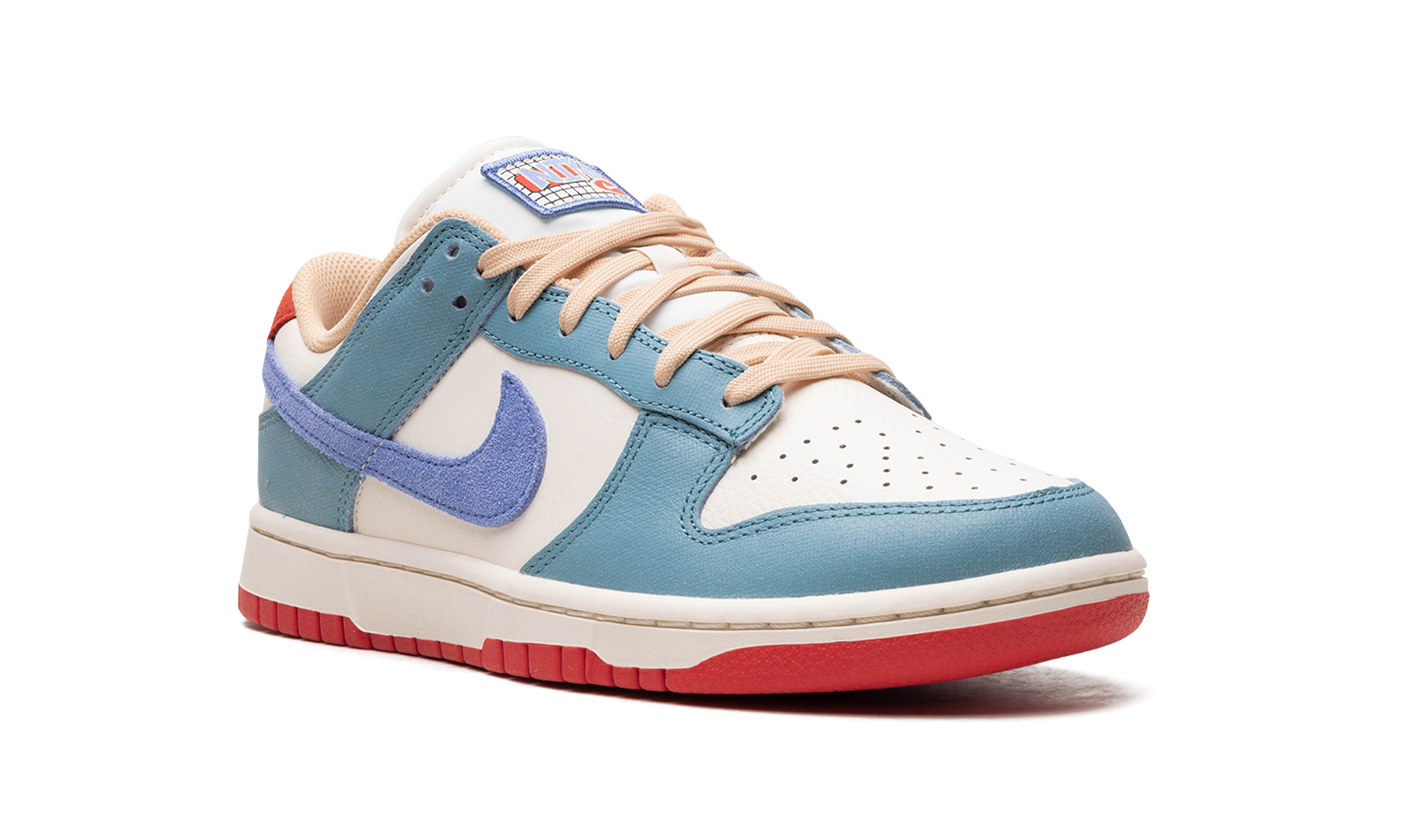 nike dunk low premium denim turquoise+HJ9112-110+diagnol right view