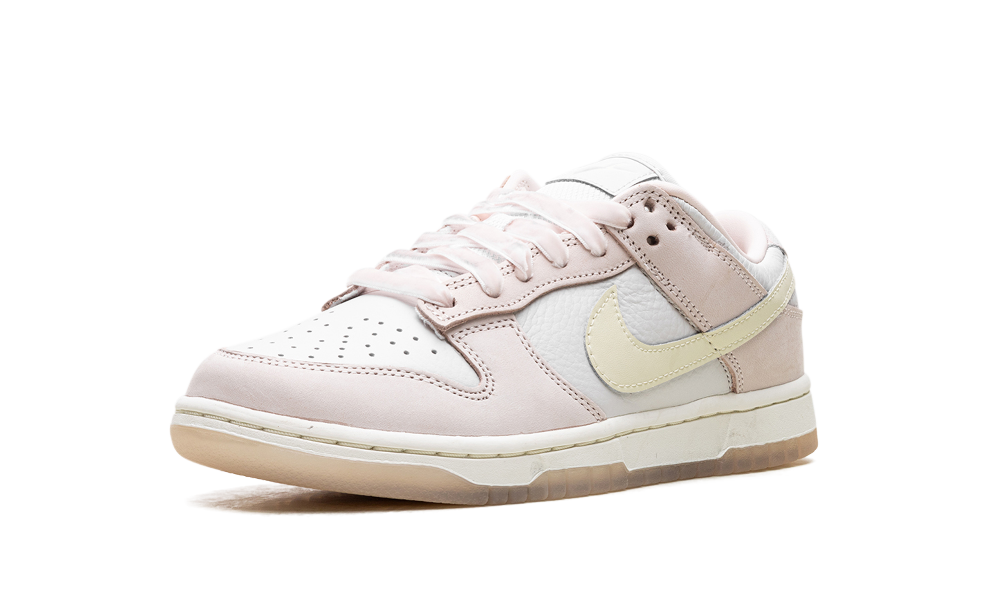 nike dunk low premium light soft pink women s+FB7910-601+left diagnol single view