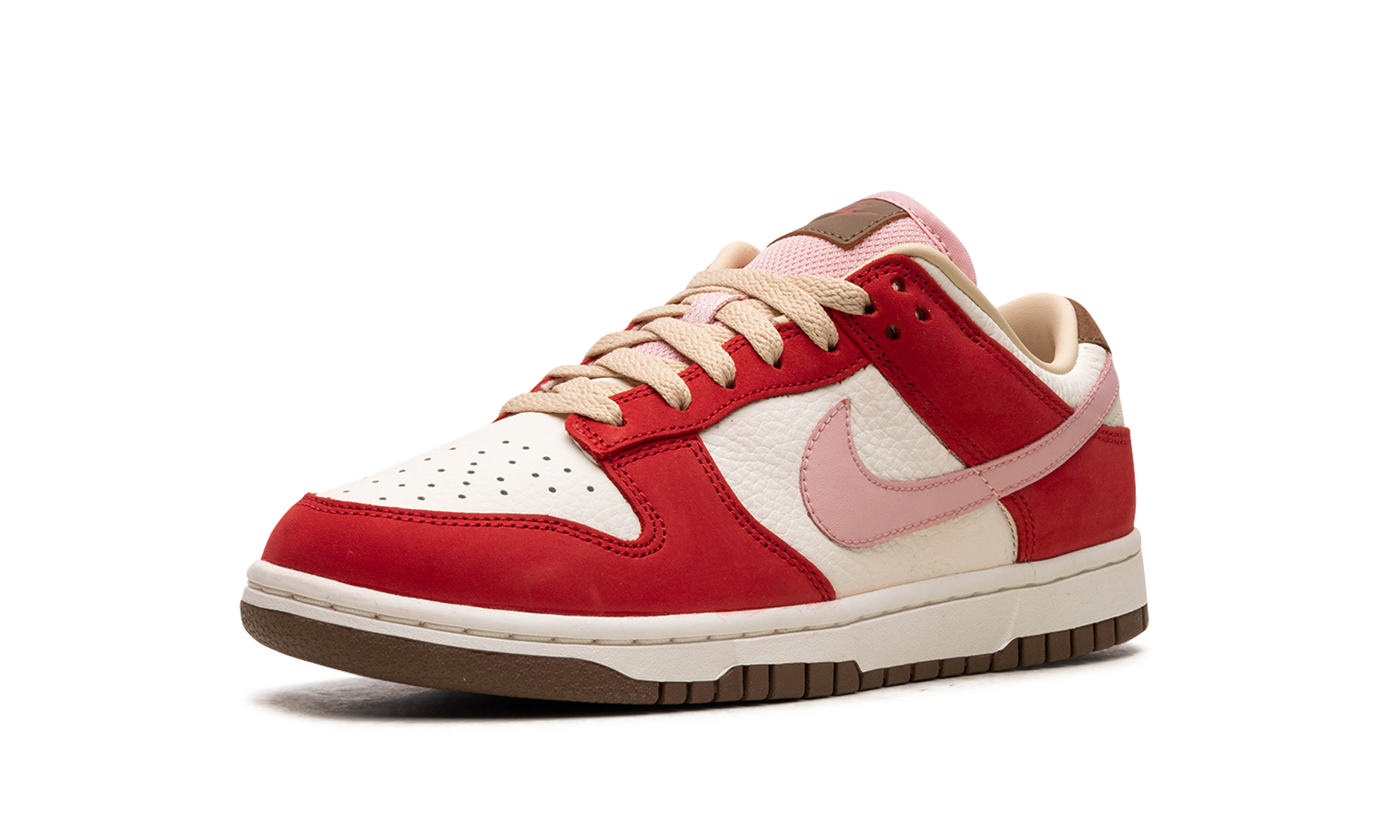 nike dunk low prm bacon women s+FB7910-600+left diagnol single view