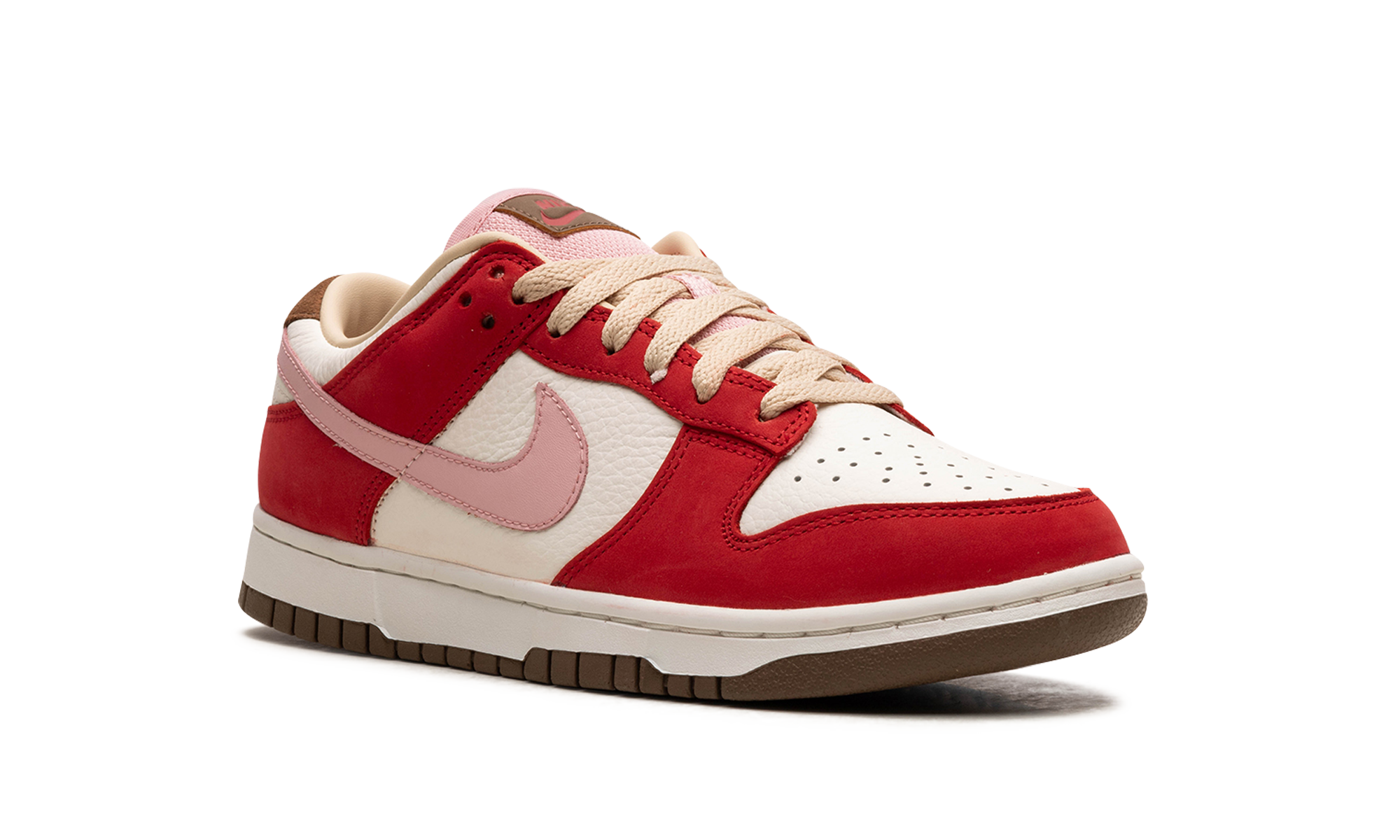 nike dunk low prm bacon women s+FB7910-600+diagnol right view