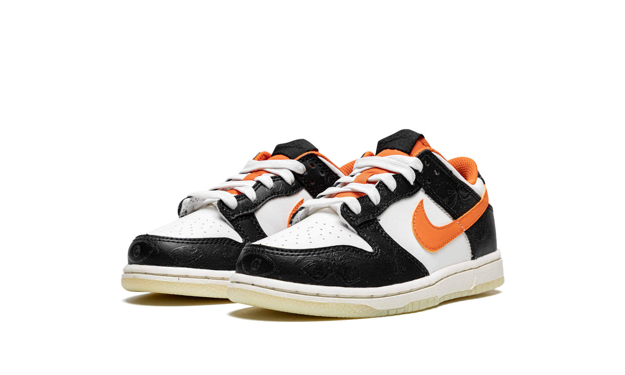 nike dunk low prm halloween 2021 ps+DM0088-100+diagnol left view