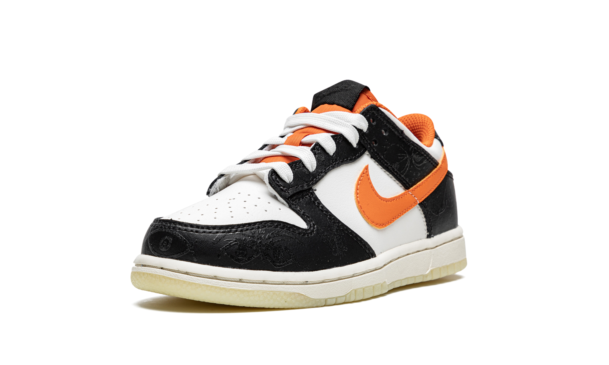 nike dunk low prm halloween 2021 ps+DM0088-100+left diagnol single view