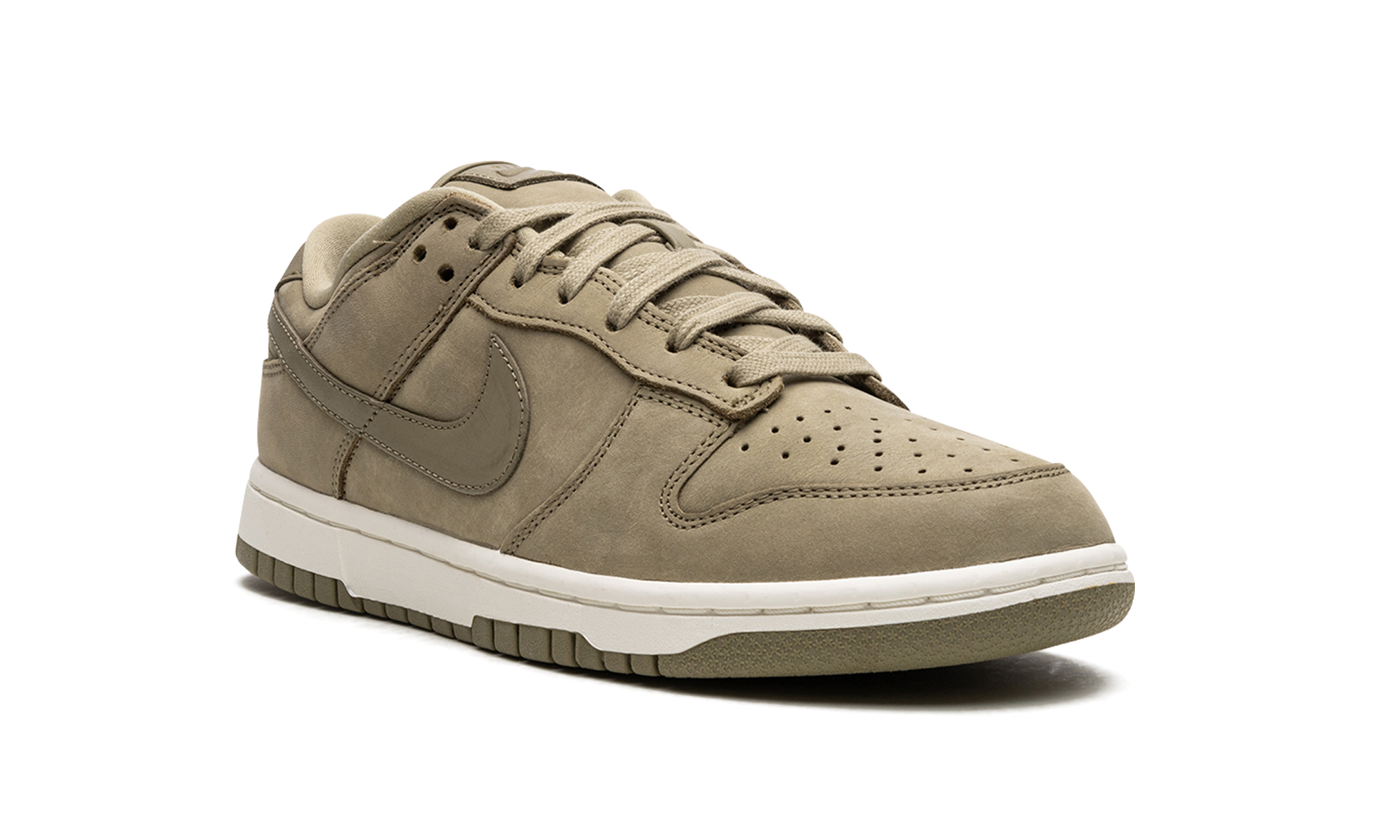 nike dunk low prm neutral olive women s+DV7415-200+diagnol right view
