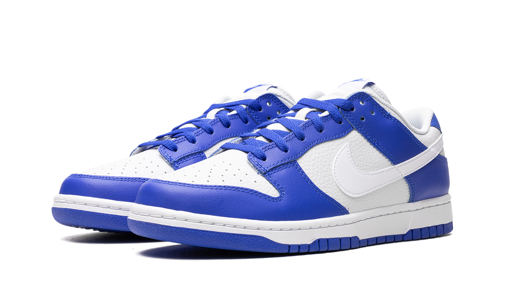 nike dunk low racer blue photon dust+FN3416-001+diagnol left view