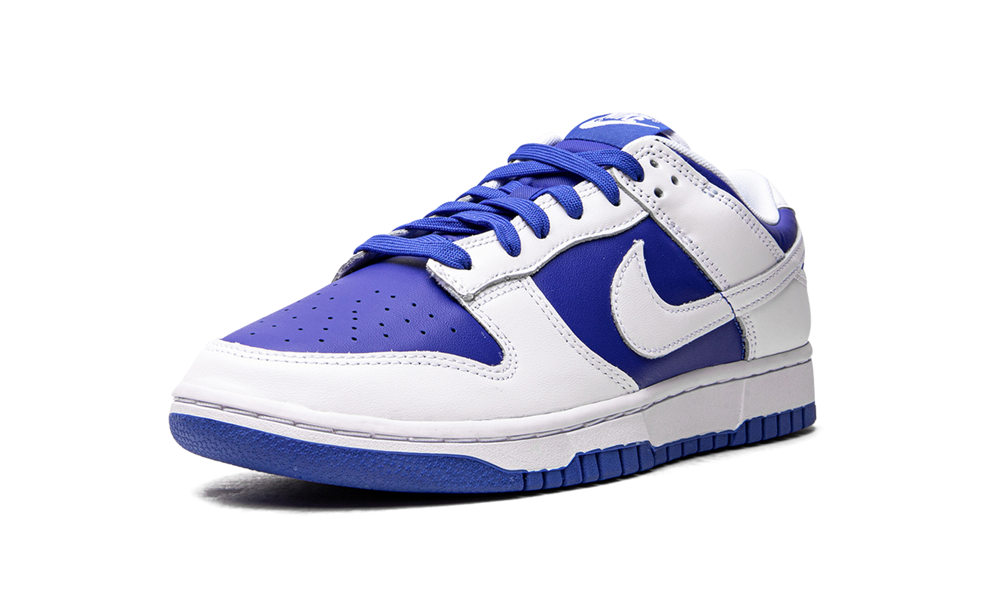 nike dunk low racer blue white+DD1391-401+left diagnol single view