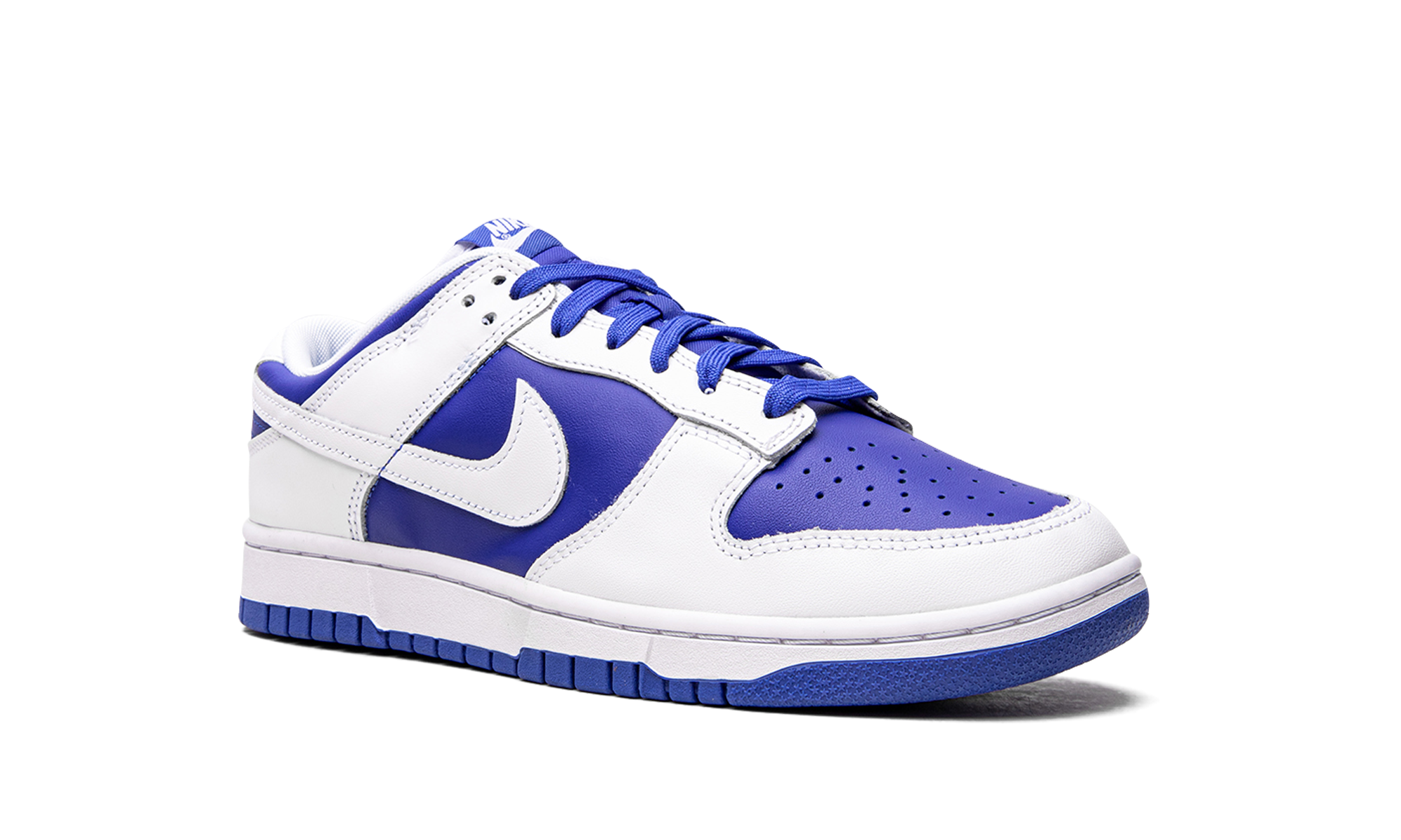 nike dunk low racer blue white+DD1391-401+diagnol right view