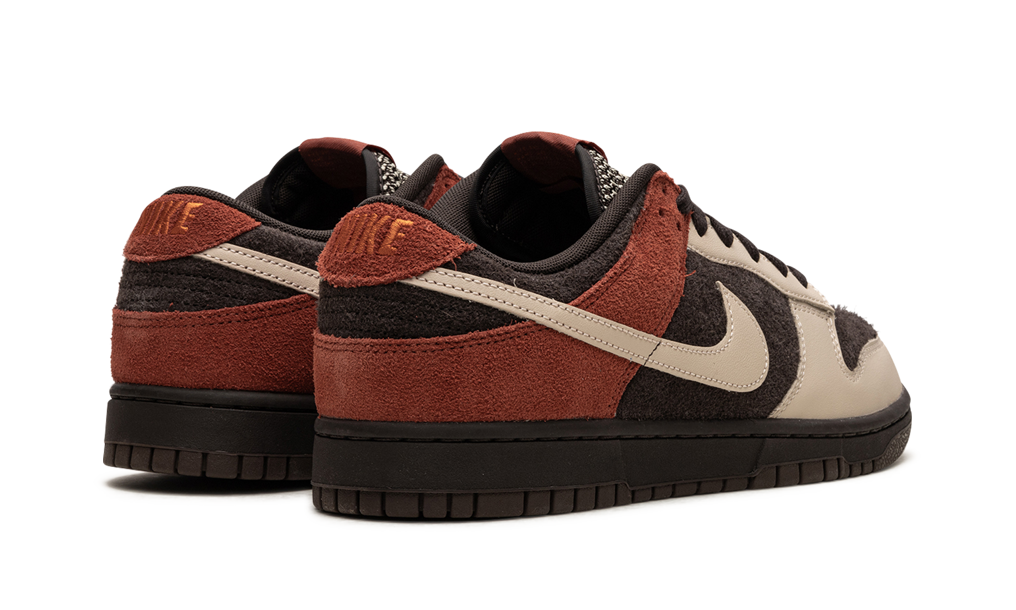 nike dunk low red panda+FV0395-200+diagnol right behind view