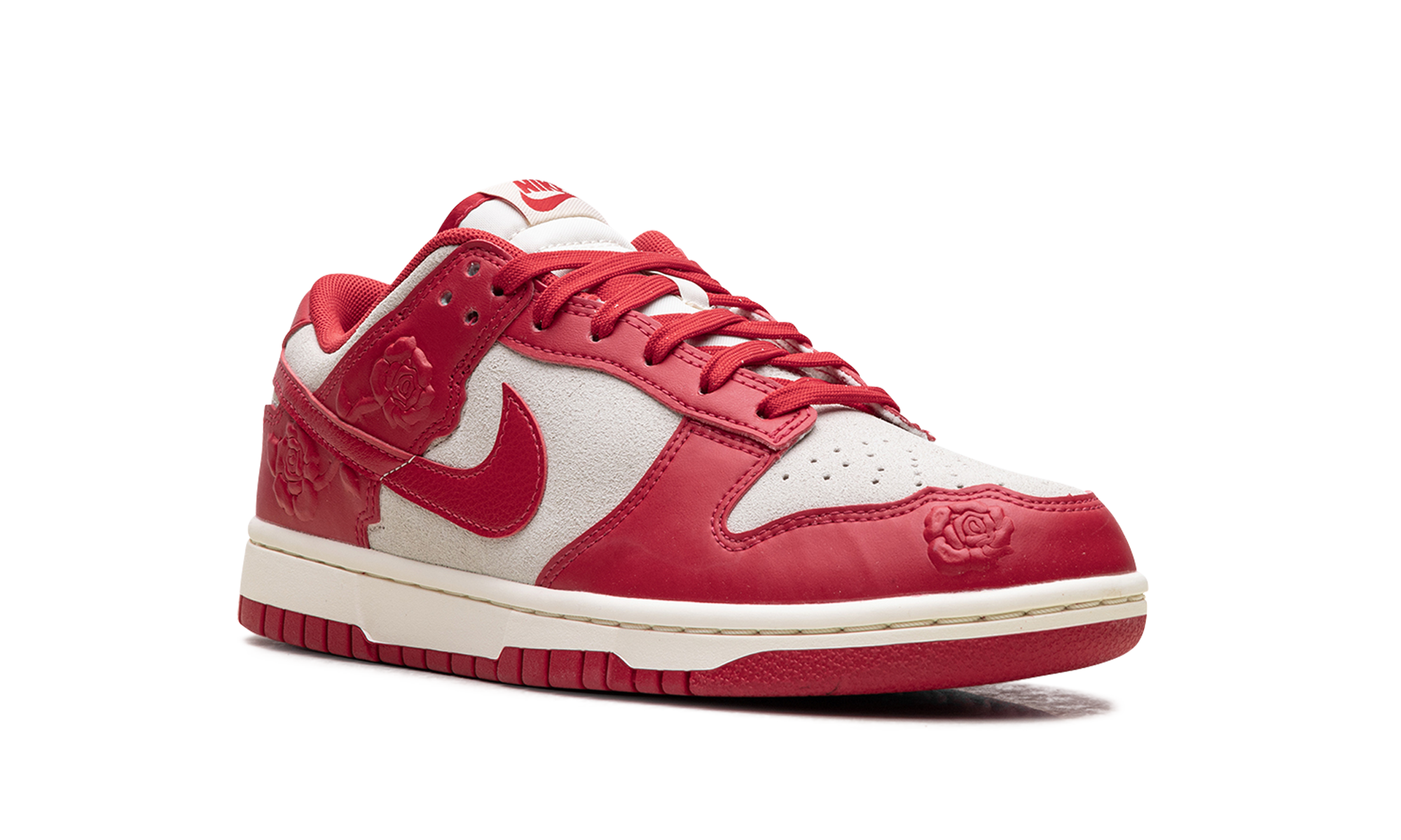 nike dunk low red roses women s+HF1986-100+diagnol right view