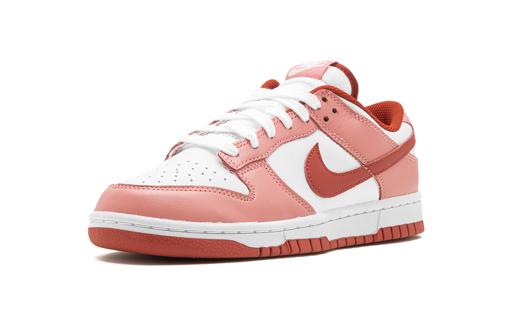 nike dunk low red stardust women s+FQ8876-618+left diagnol single view