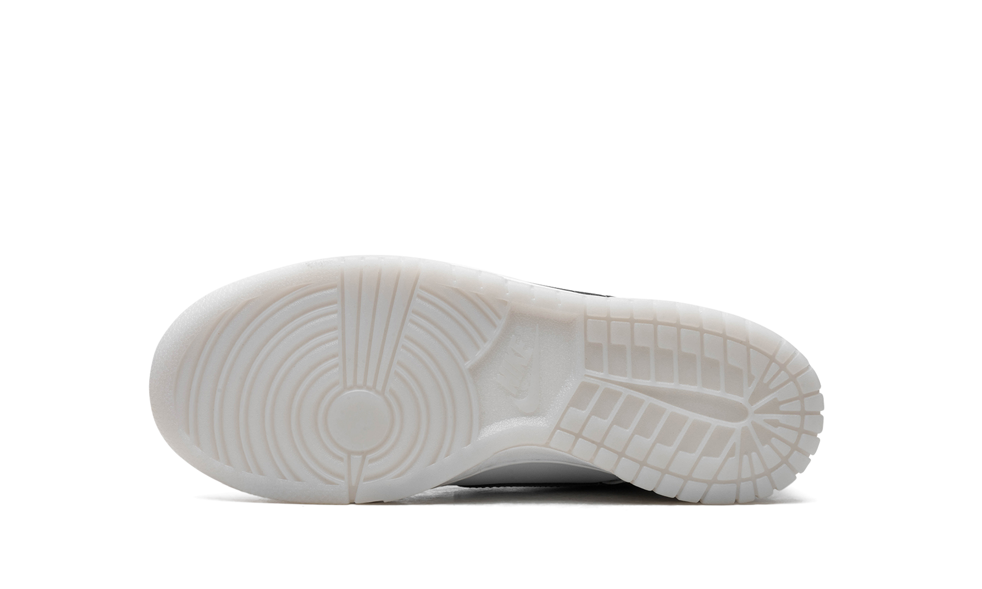 nike dunk low reflective swoosh white gs+FV0365-100+bottom view