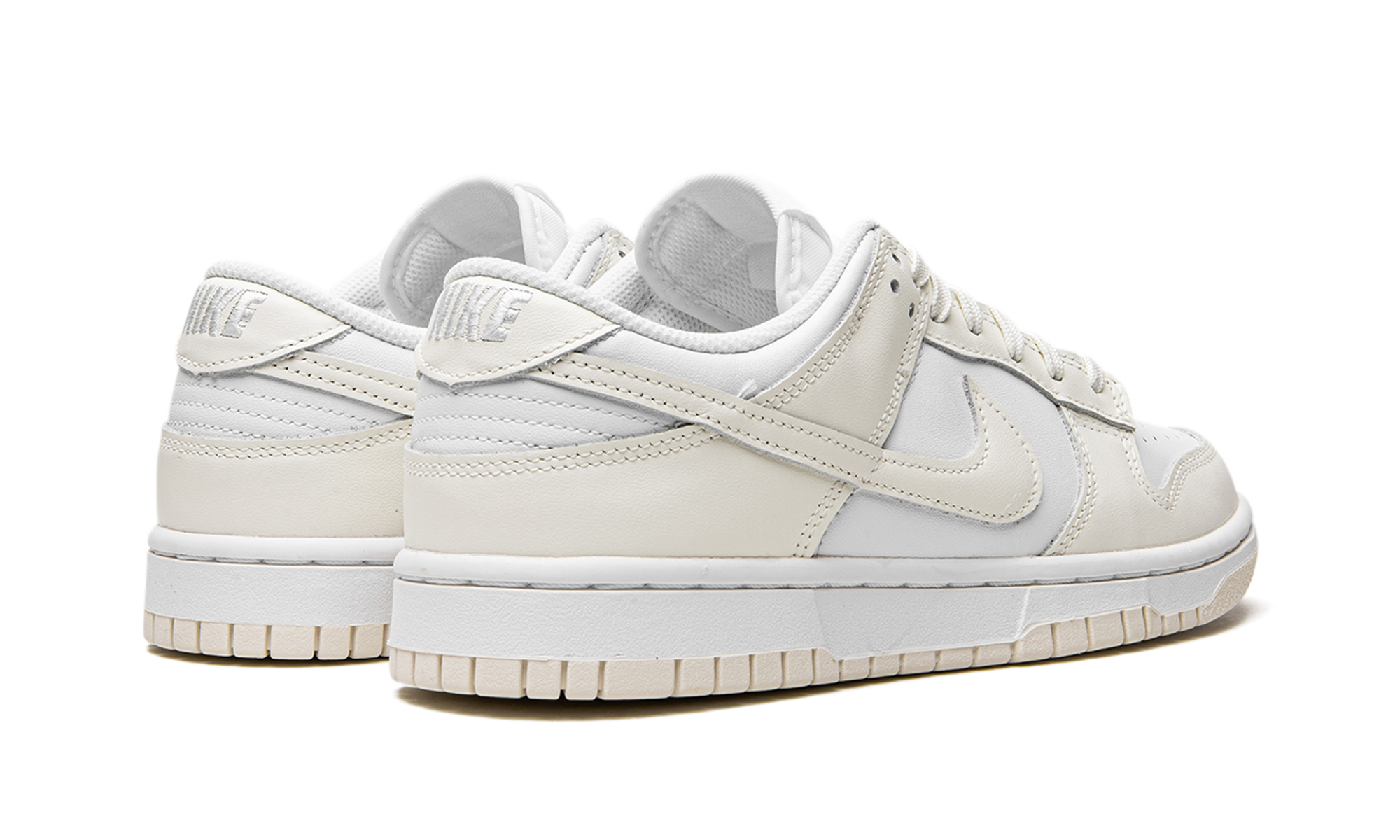 nike dunk low retro coconut milk women s+DD1503-121+diagnol right behind view