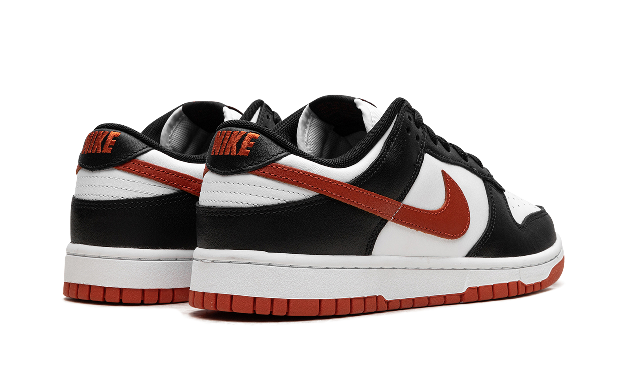 nike dunk low retro dragon red+DV0833-108+diagnol right behind view