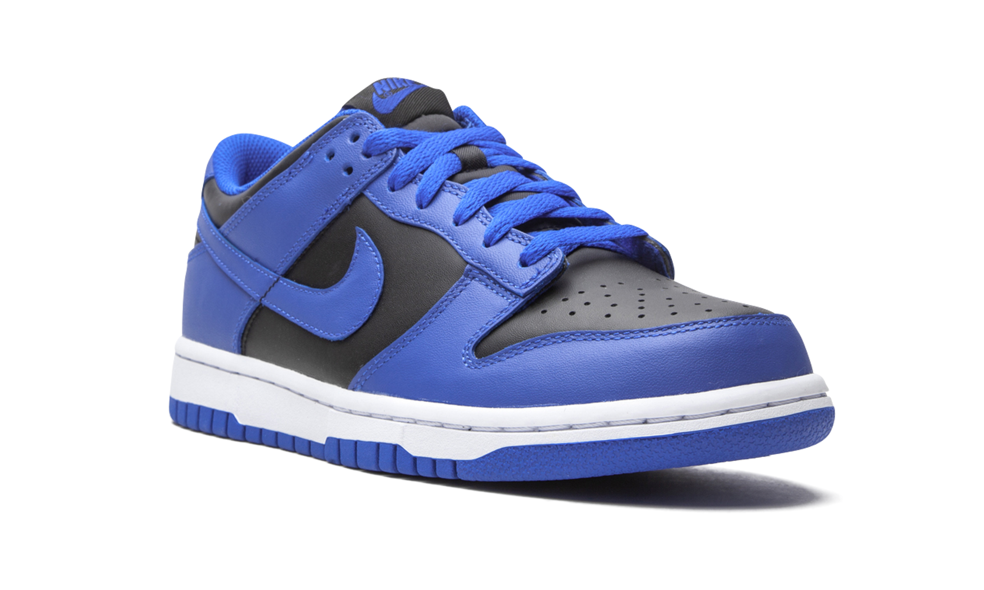 nike dunk low retro hyper cobalt gs+CW1590-001+diagnol right view