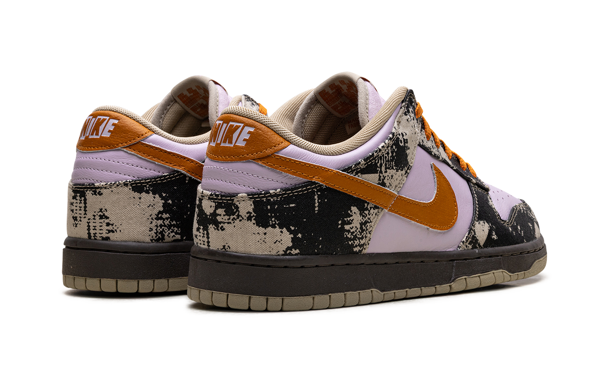 nike dunk low retro ltd punk rock digital camo+IB2260-500+diagnol right behind view